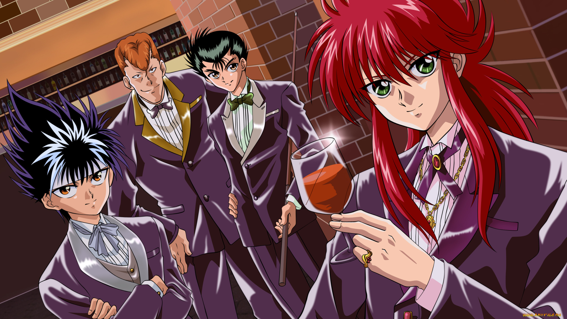 аниме, yu, yu, hakusho, парни
