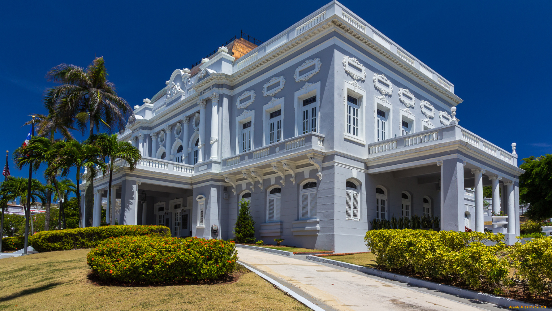 antiguo, casino, de, puerto, rico, города, -, здания, , дома, особняк