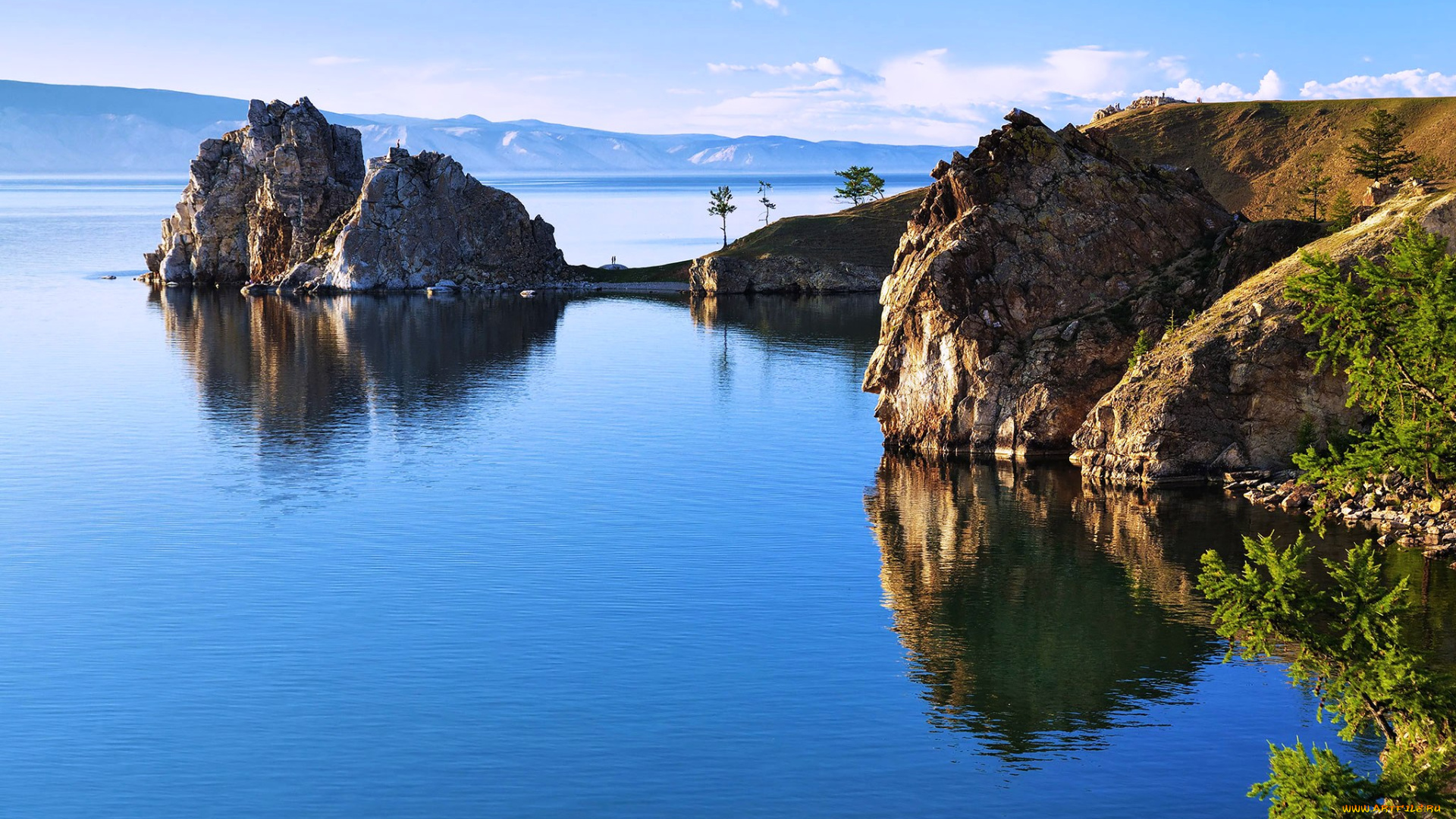 байкал, природа, реки, озера, побережье, мыс, озеро, вода, берег, шаман