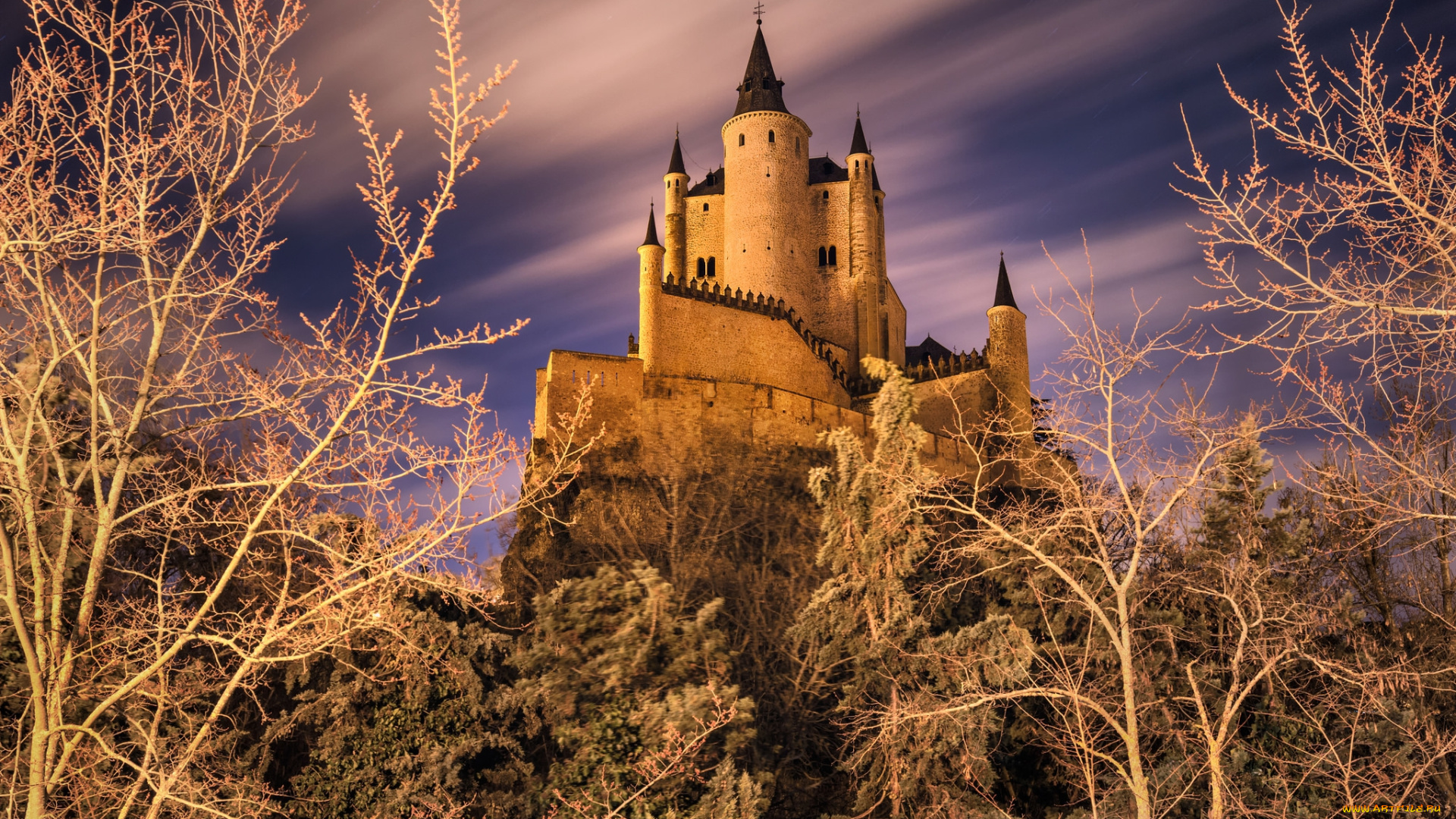 города, -, дворцы, , замки, , крепости, замок, холм