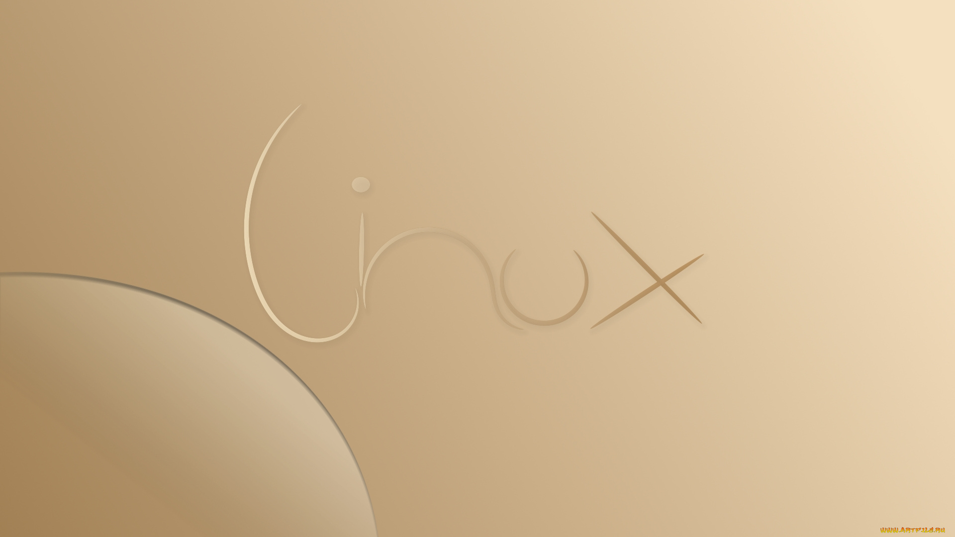 компьютеры, linux, логотип, фон