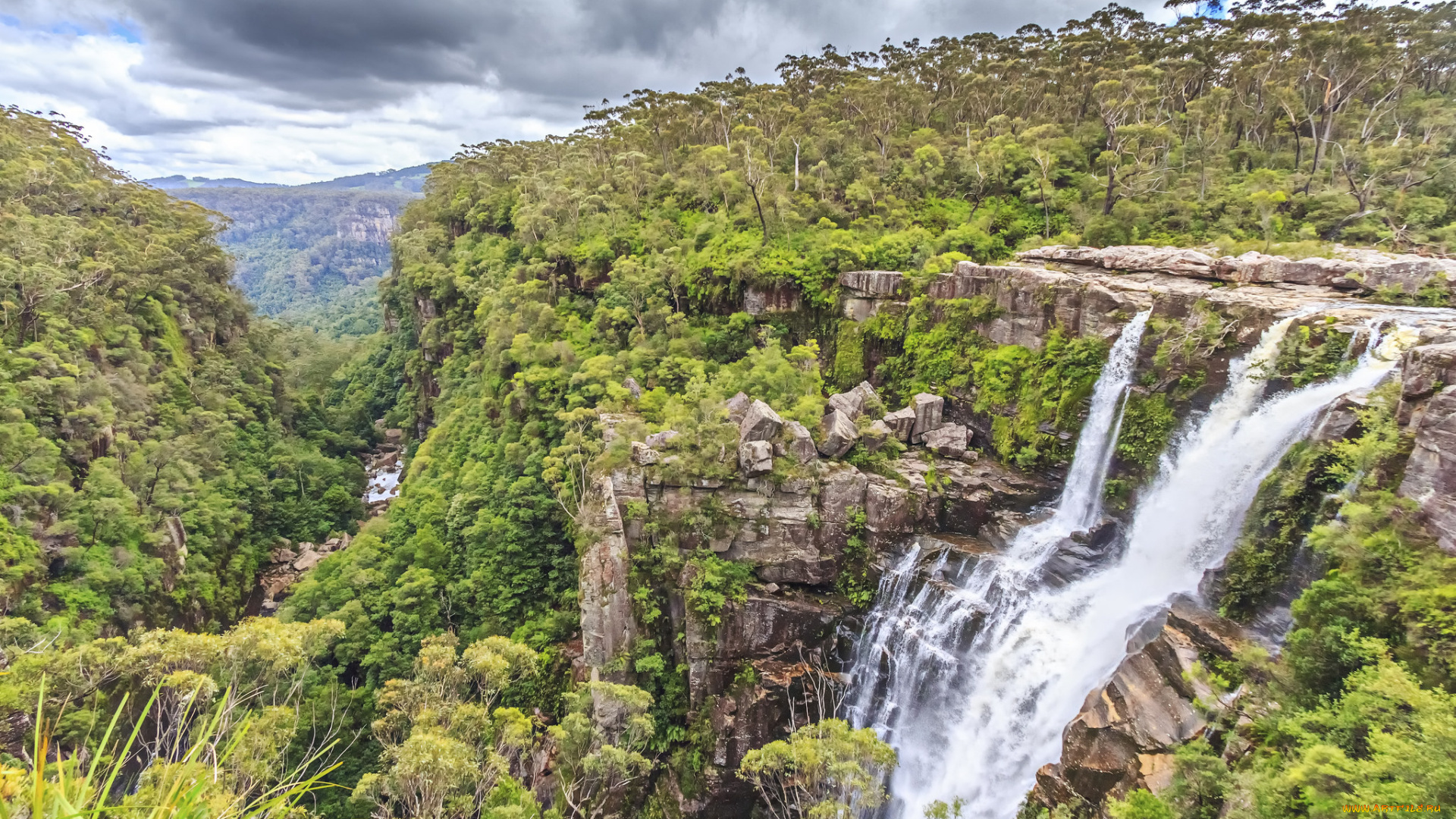 природа, водопады, простор