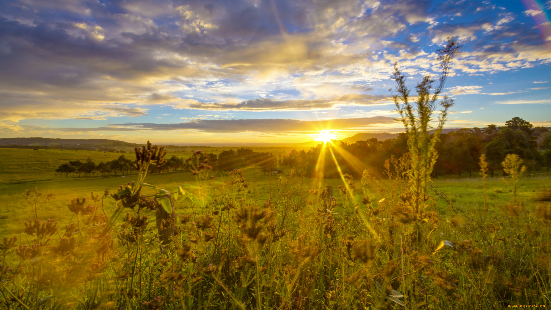природа, восходы, закаты, простор