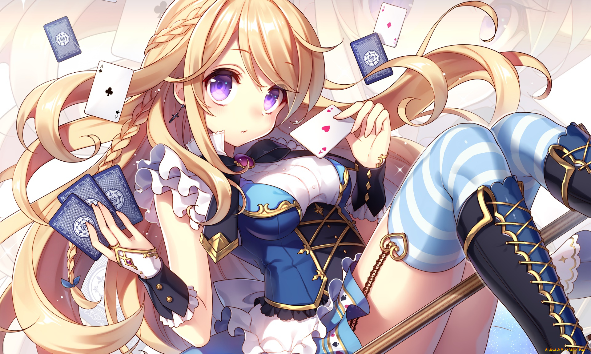 аниме, unknown, , другое, фон, взгляд, девушка