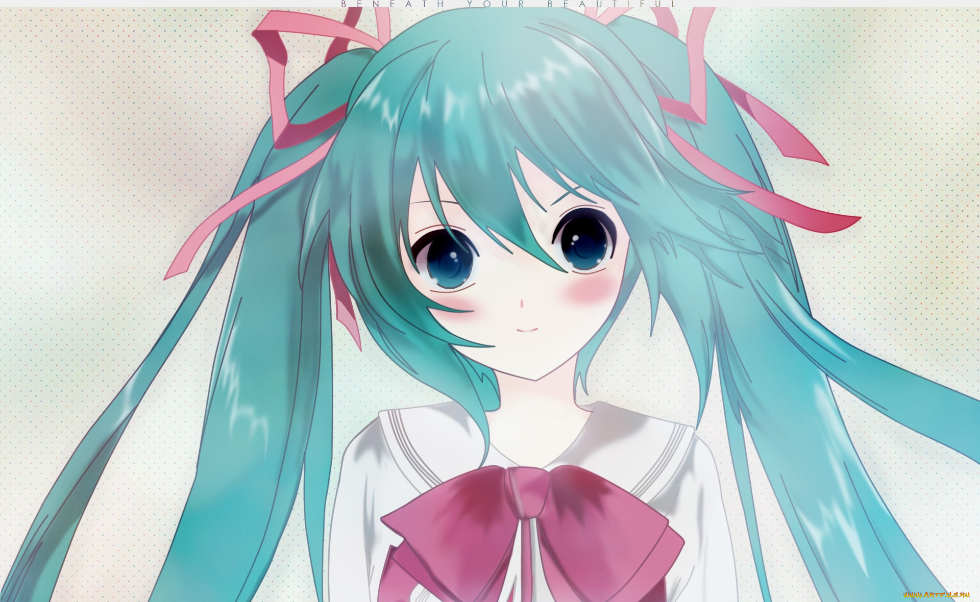 аниме, vocaloid, фон, взгляд, девушка