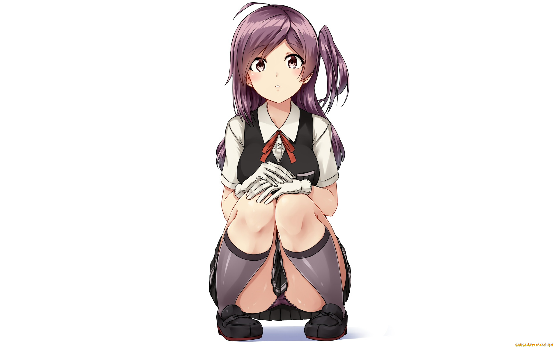 аниме, kantai, collection, фон, взгляд, девушка