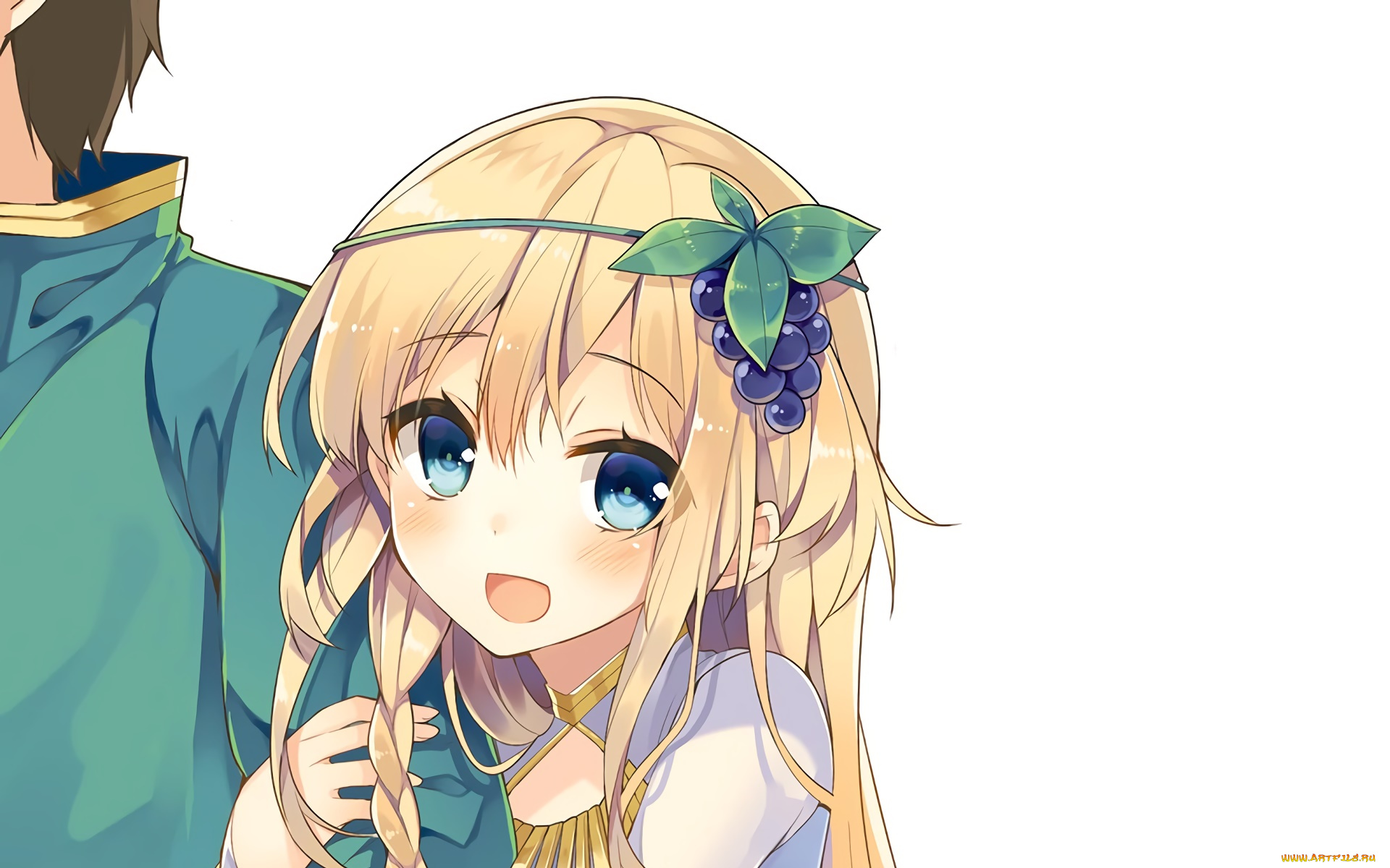 аниме, kono, subarashii, sekai, ni, shukufuku, wo, девушка, взгляд, фон