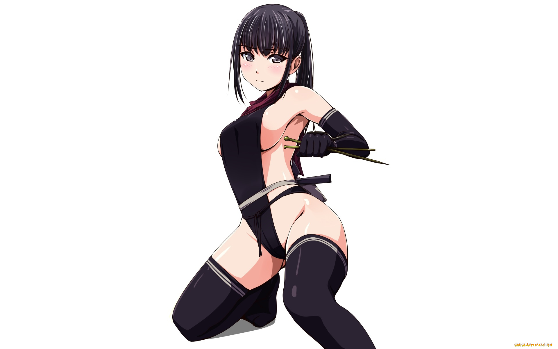 аниме, unknown, , другое, девушка, взгляд, фон