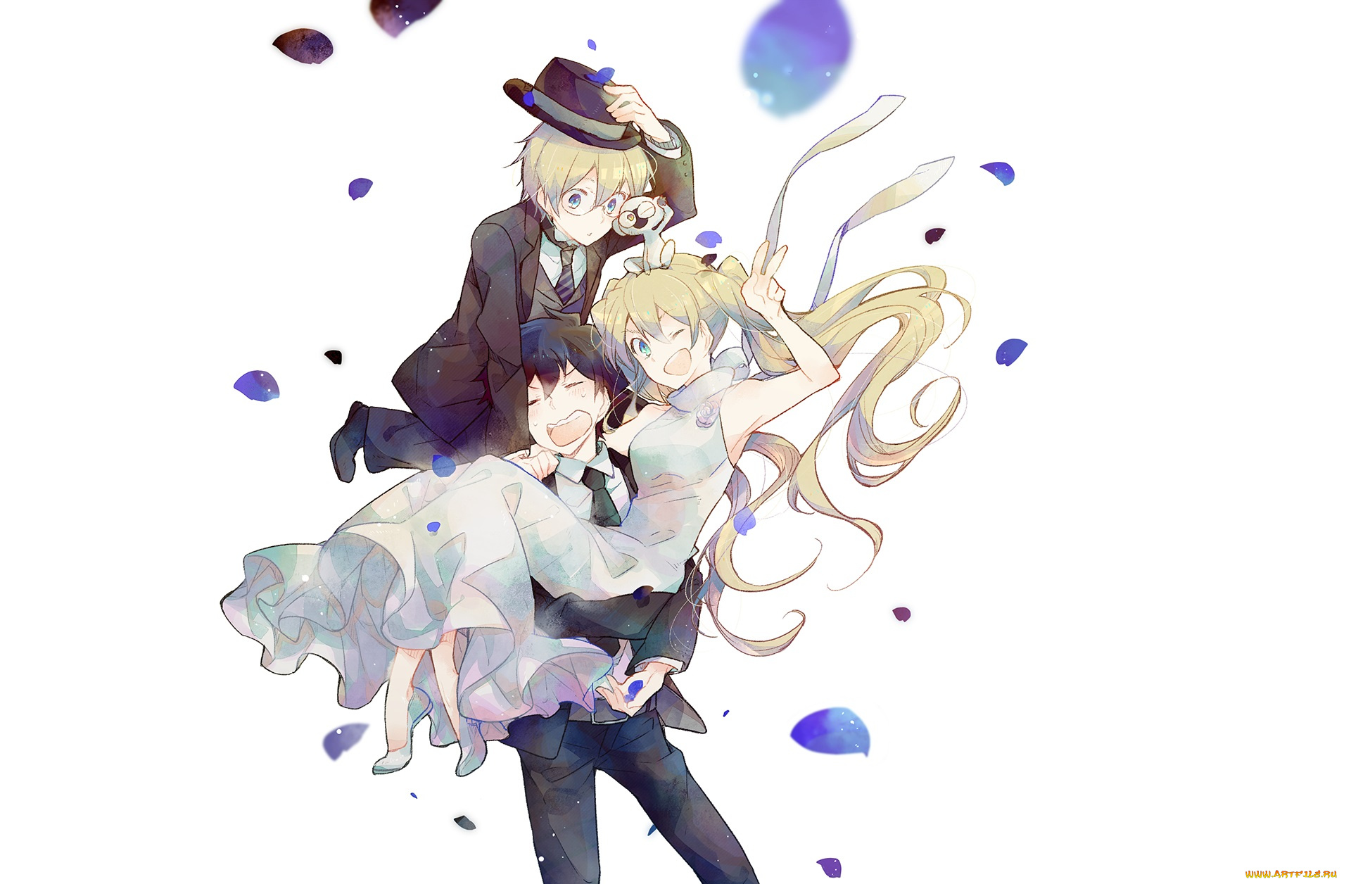 аниме, kekkai, sensen, двое