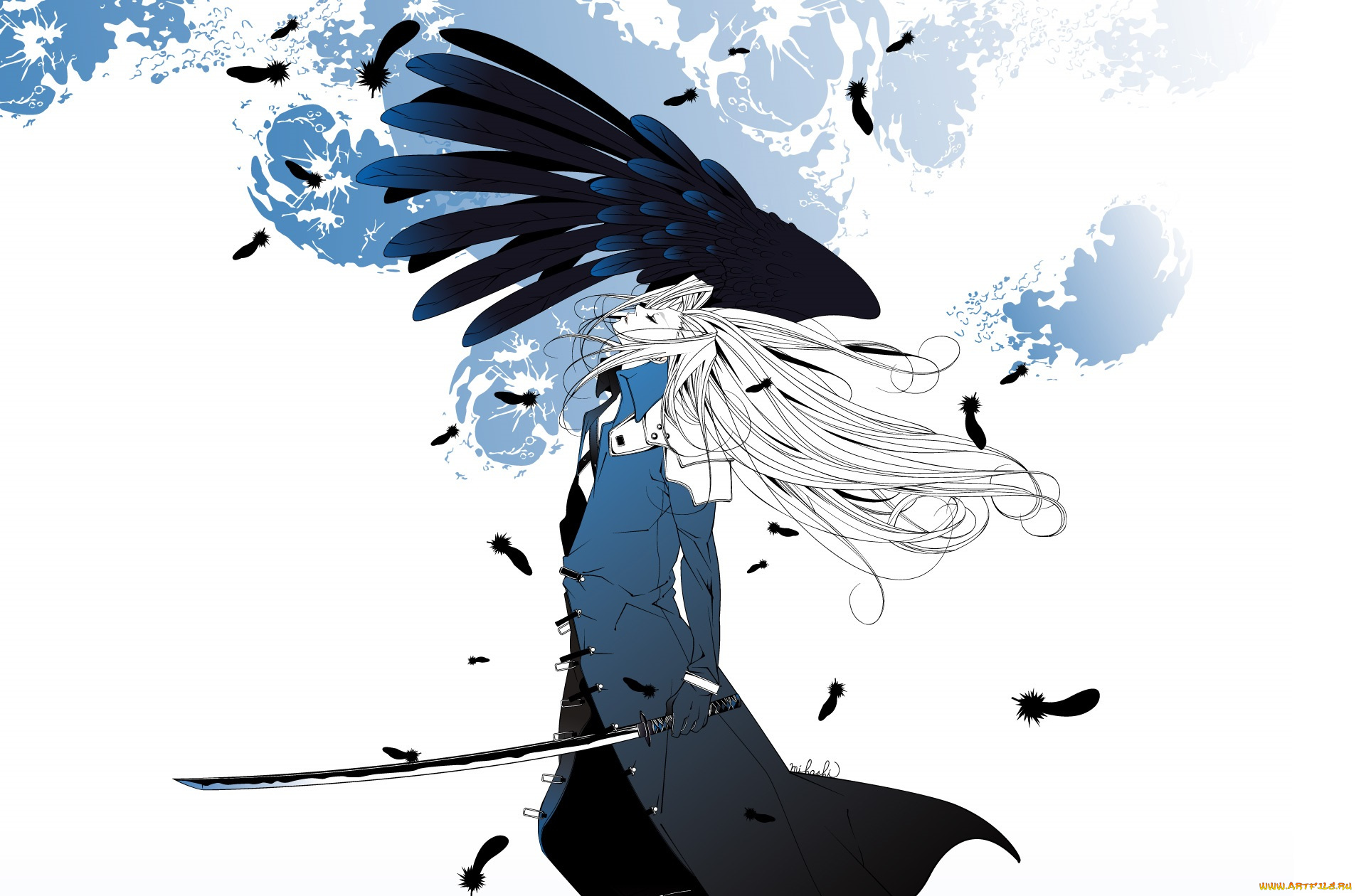 аниме, final, fantasy, парень