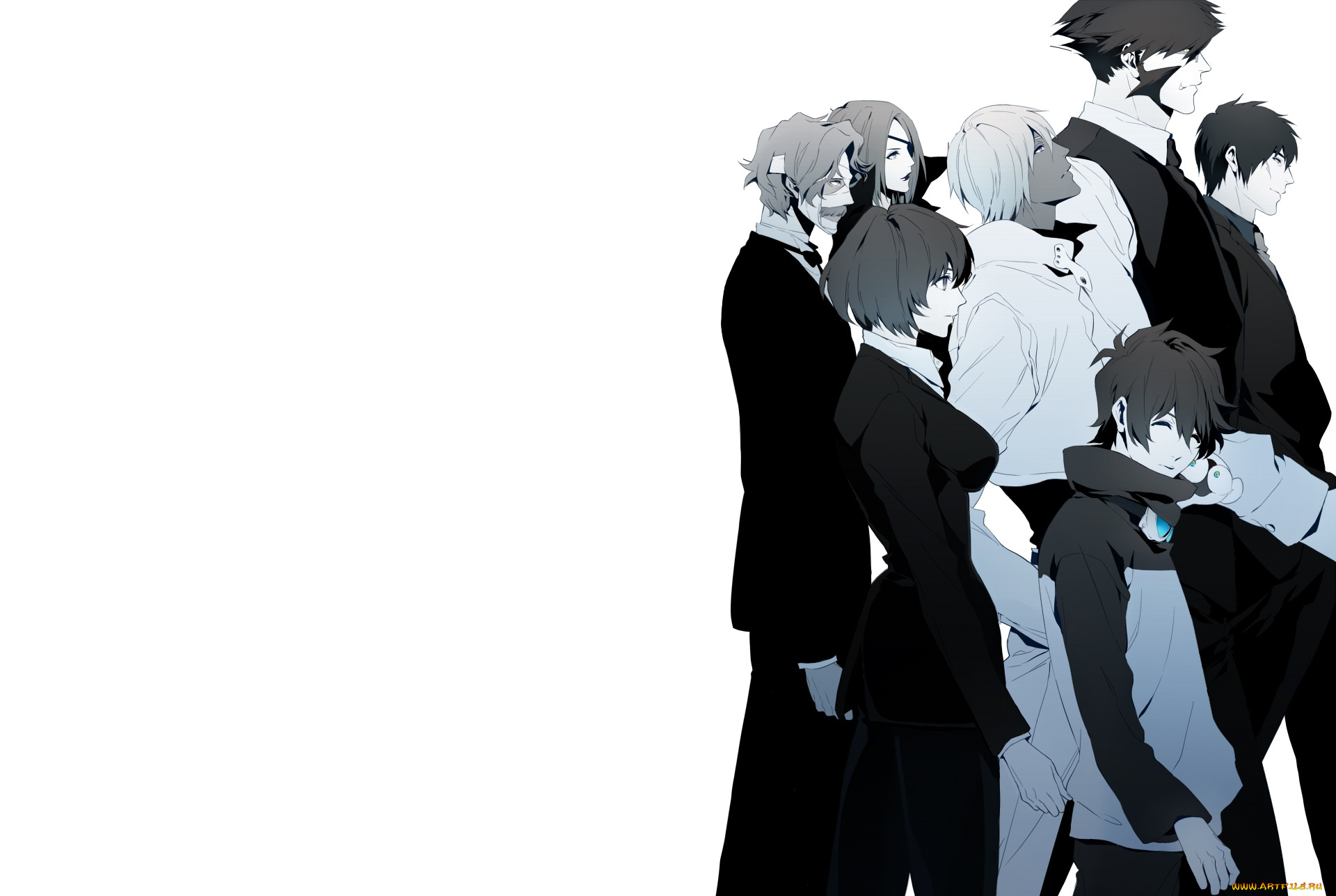 аниме, kekkai, sensen, персонажи