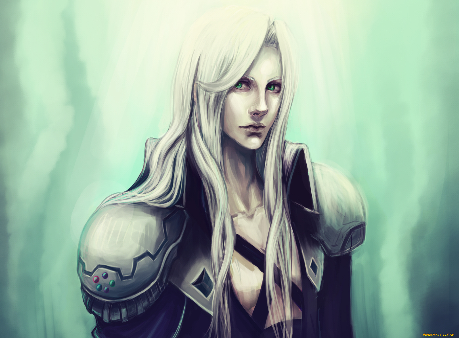 аниме, final, fantasy, парень