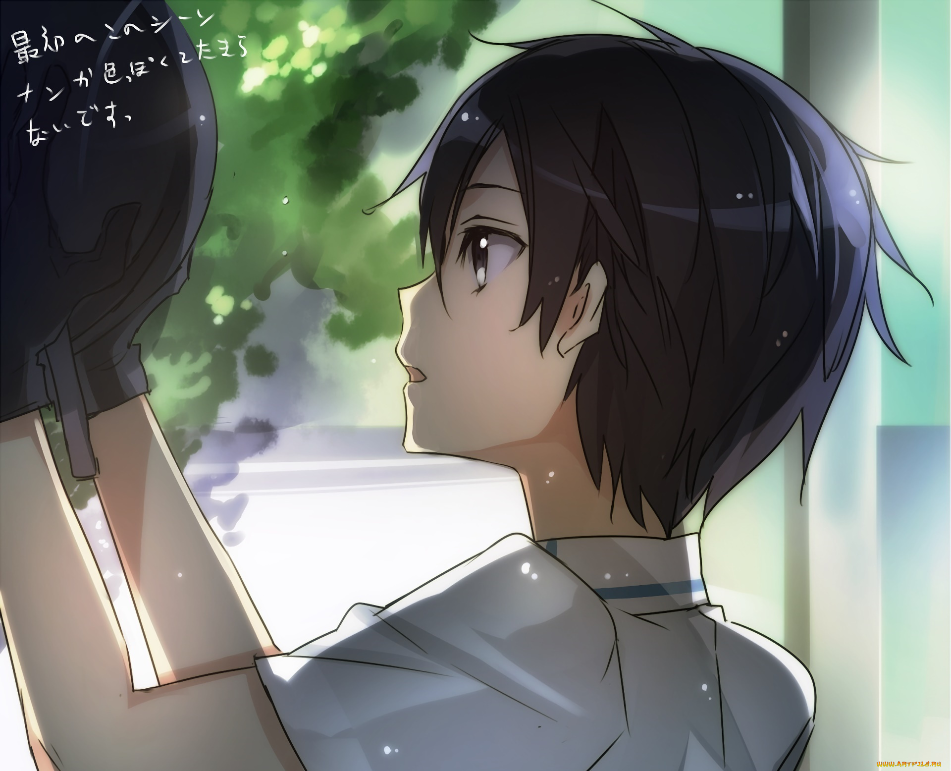 аниме, sword, art, online, фон, взгляд, парень