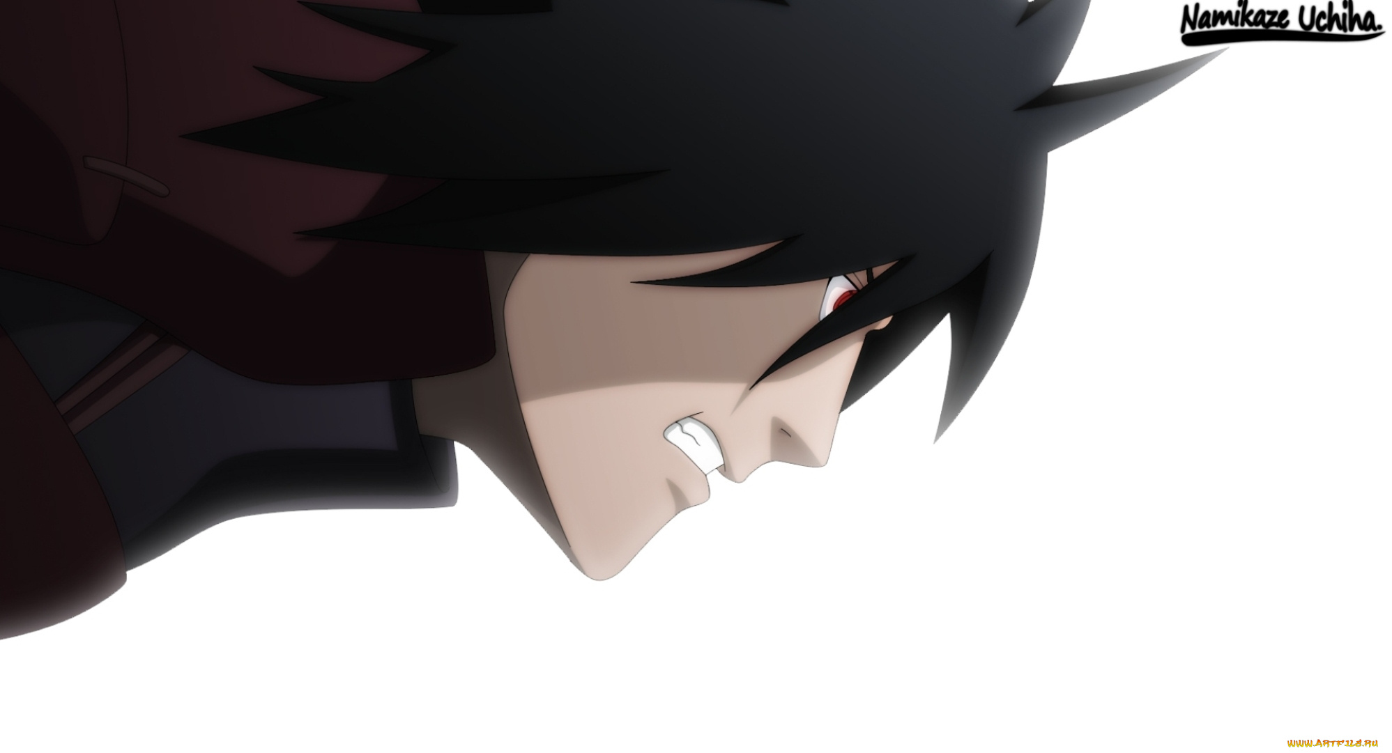 аниме, naruto, оскал, лицо, мадара, учиха