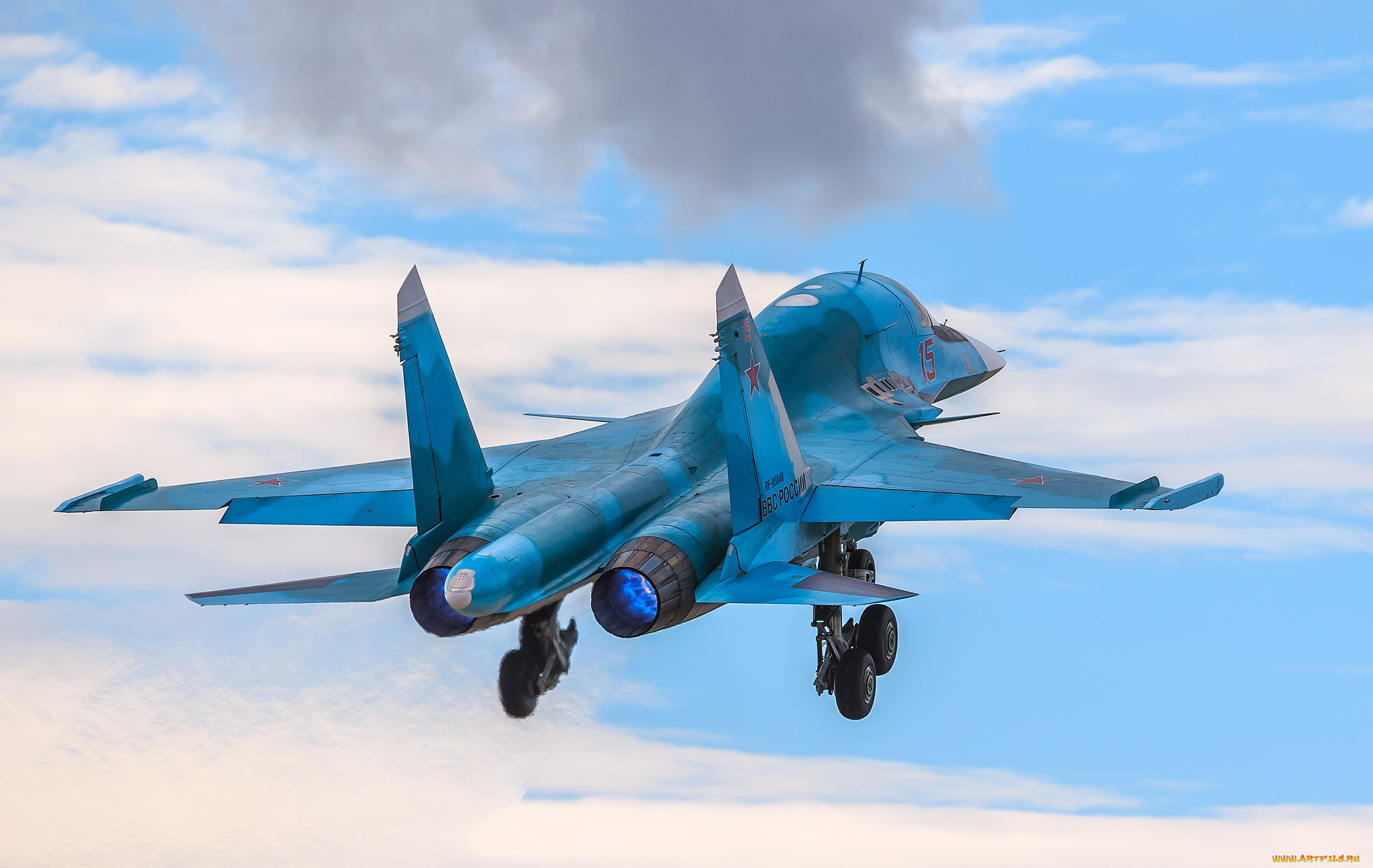 su-34, авиация, боевые, самолёты, бомбардировщик