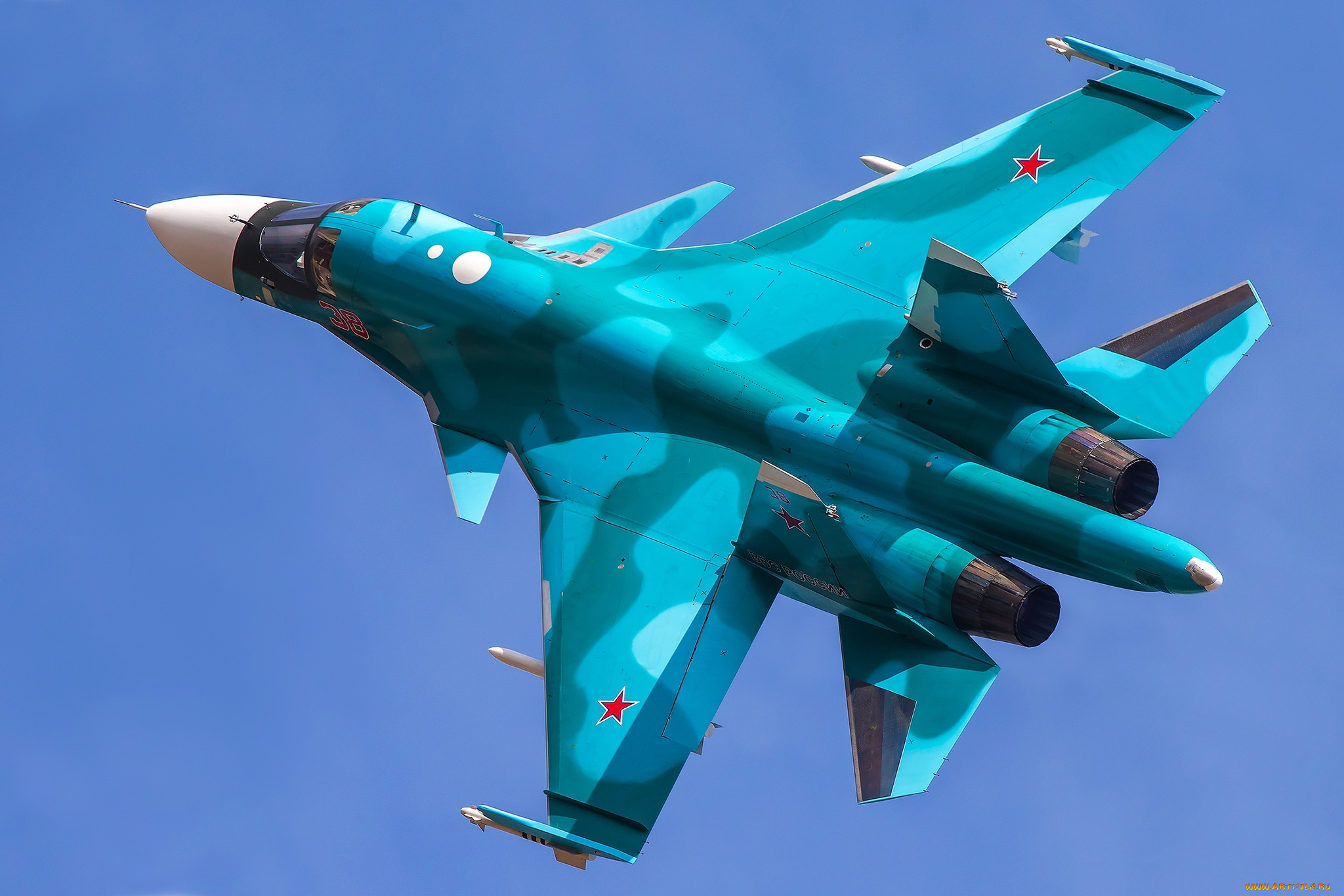 su-34, авиация, боевые, самолёты, бомбардировщик
