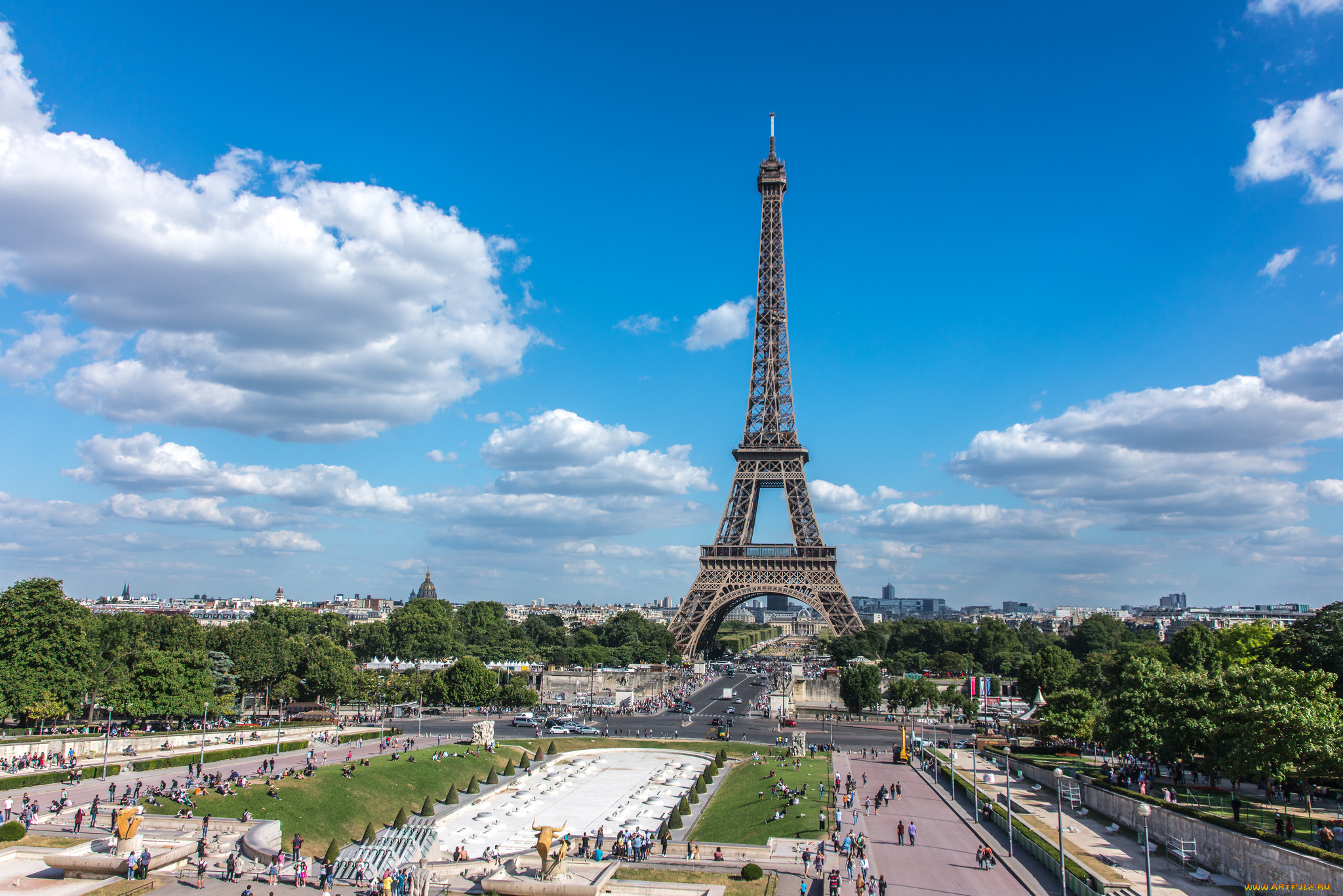 города, париж, , франция, башня