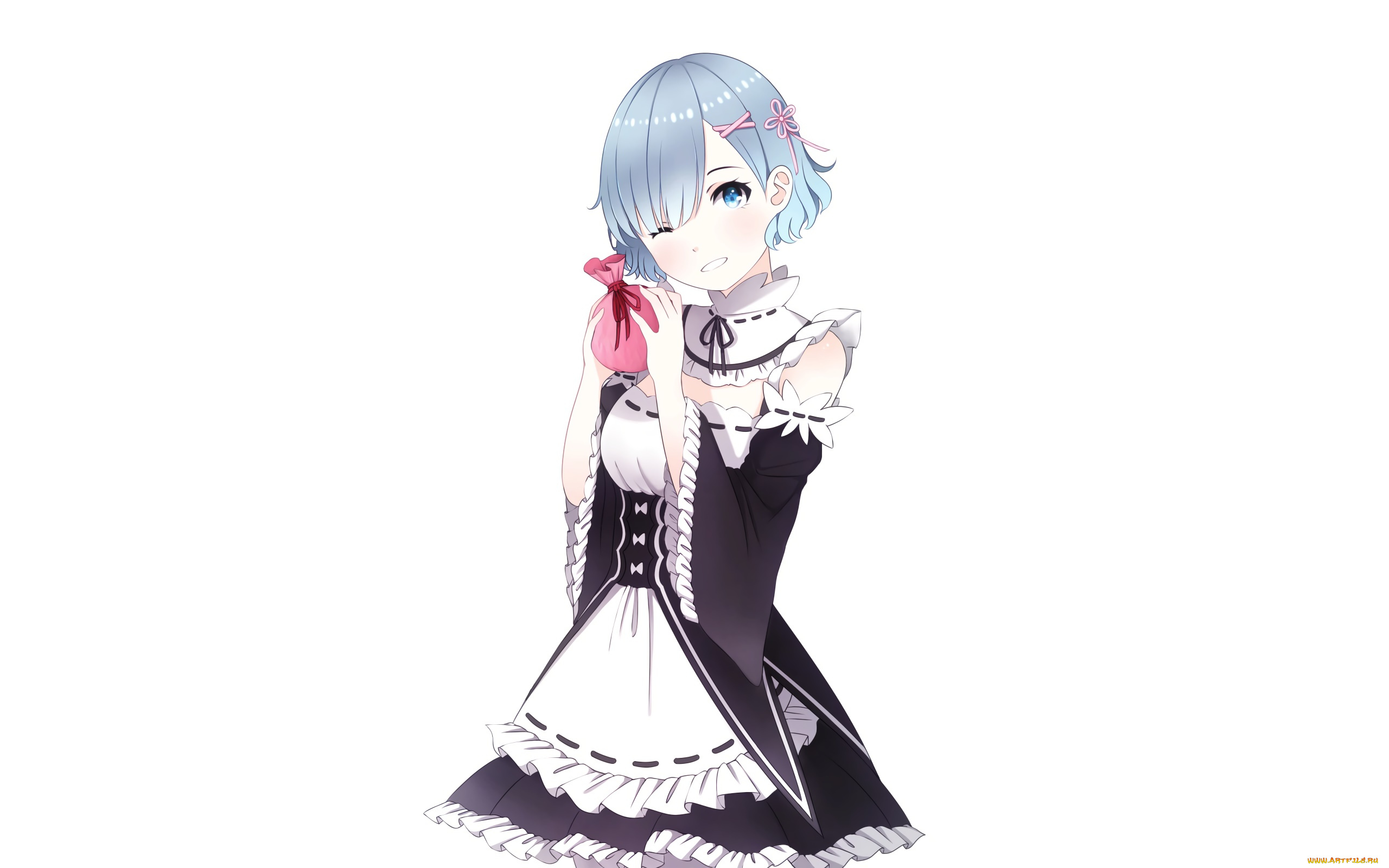 аниме, re, , zero, kara, hajimeru, isekai, seikatsu, девушка, взгляд, фон