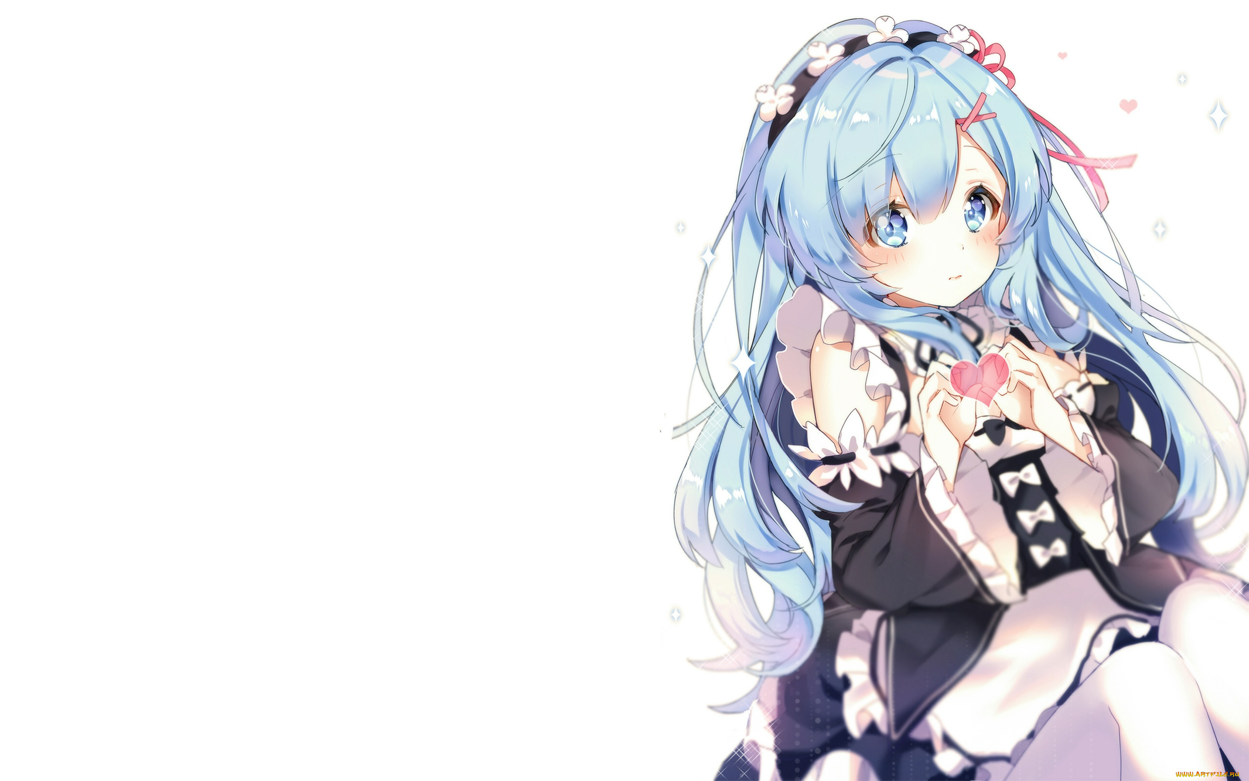 аниме, re, , zero, kara, hajimeru, isekai, seikatsu, девушка, взгляд, фон