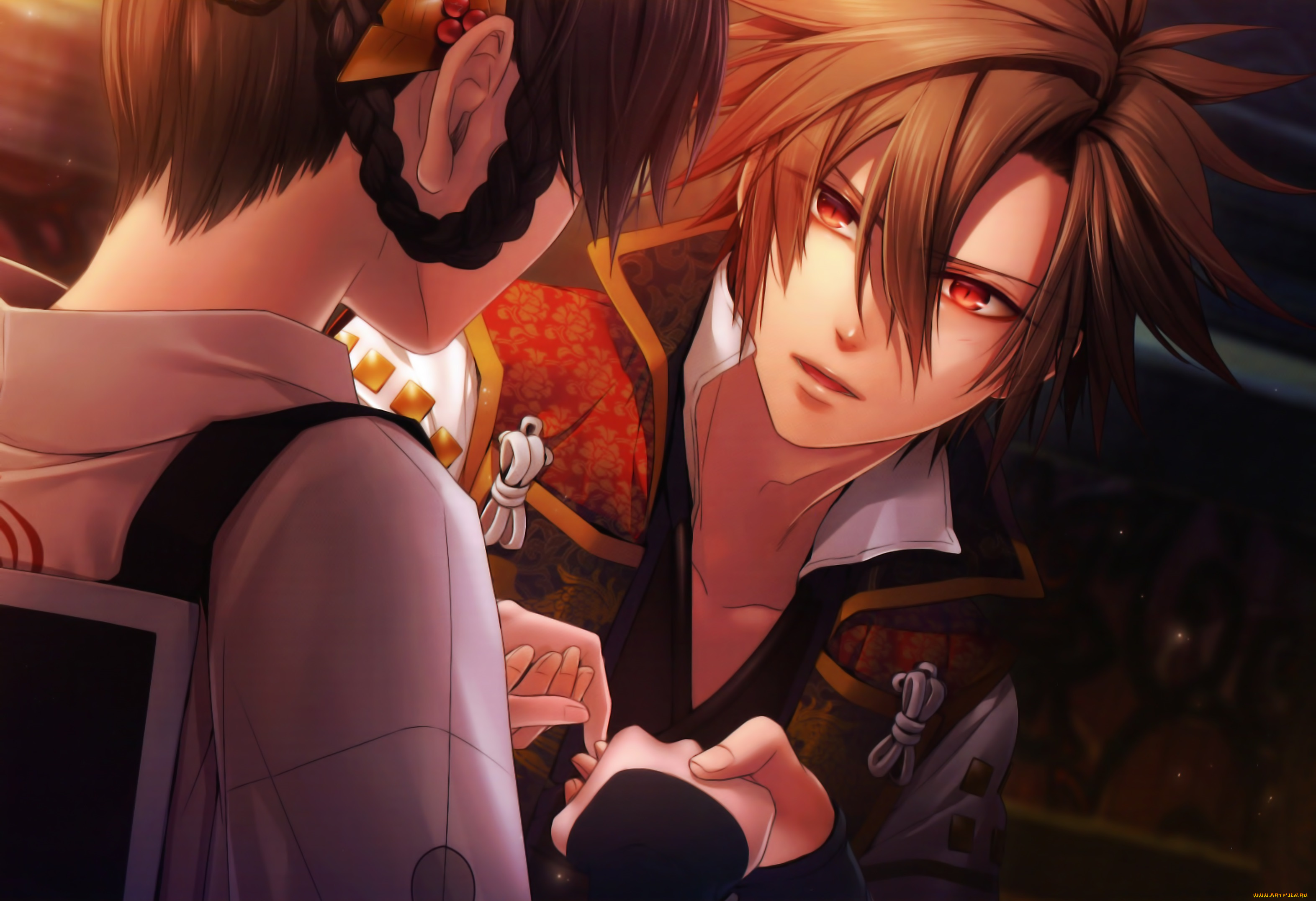 аниме, toki, no, kizuna, двое