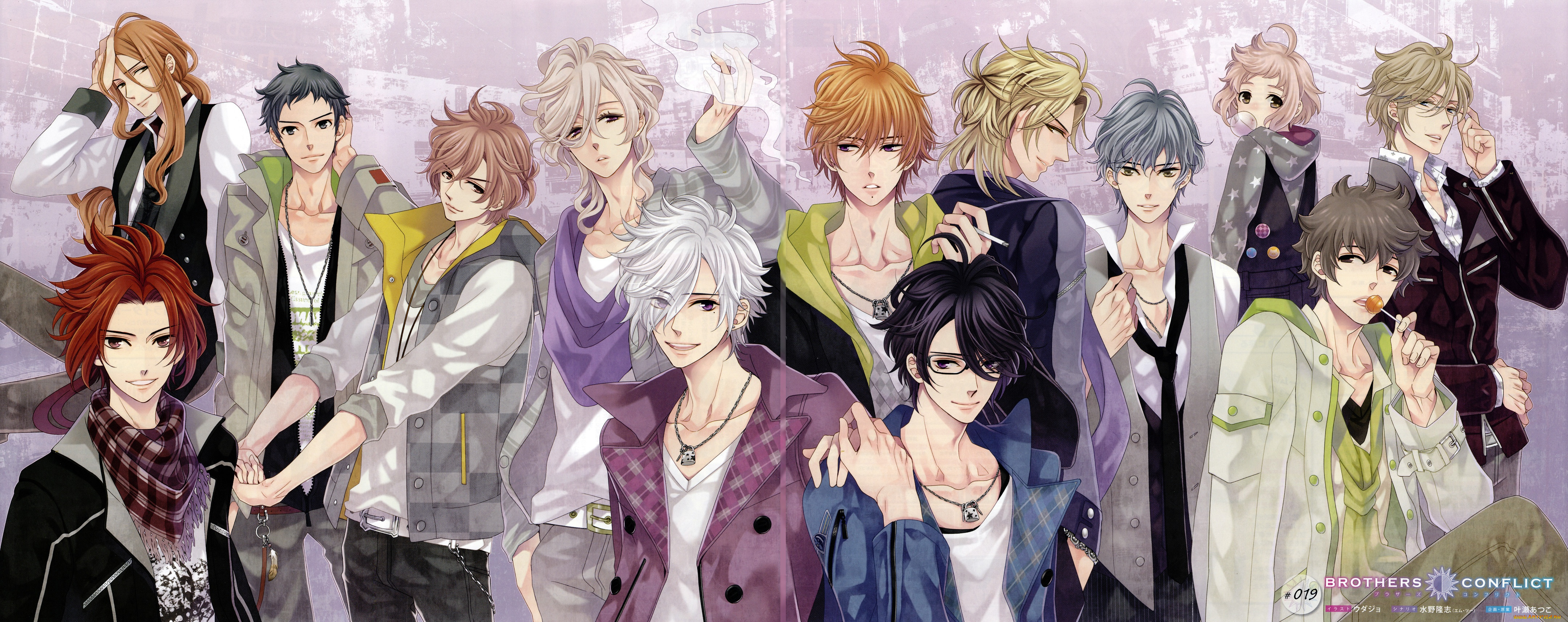 аниме, brothers, conflict, братья, парни