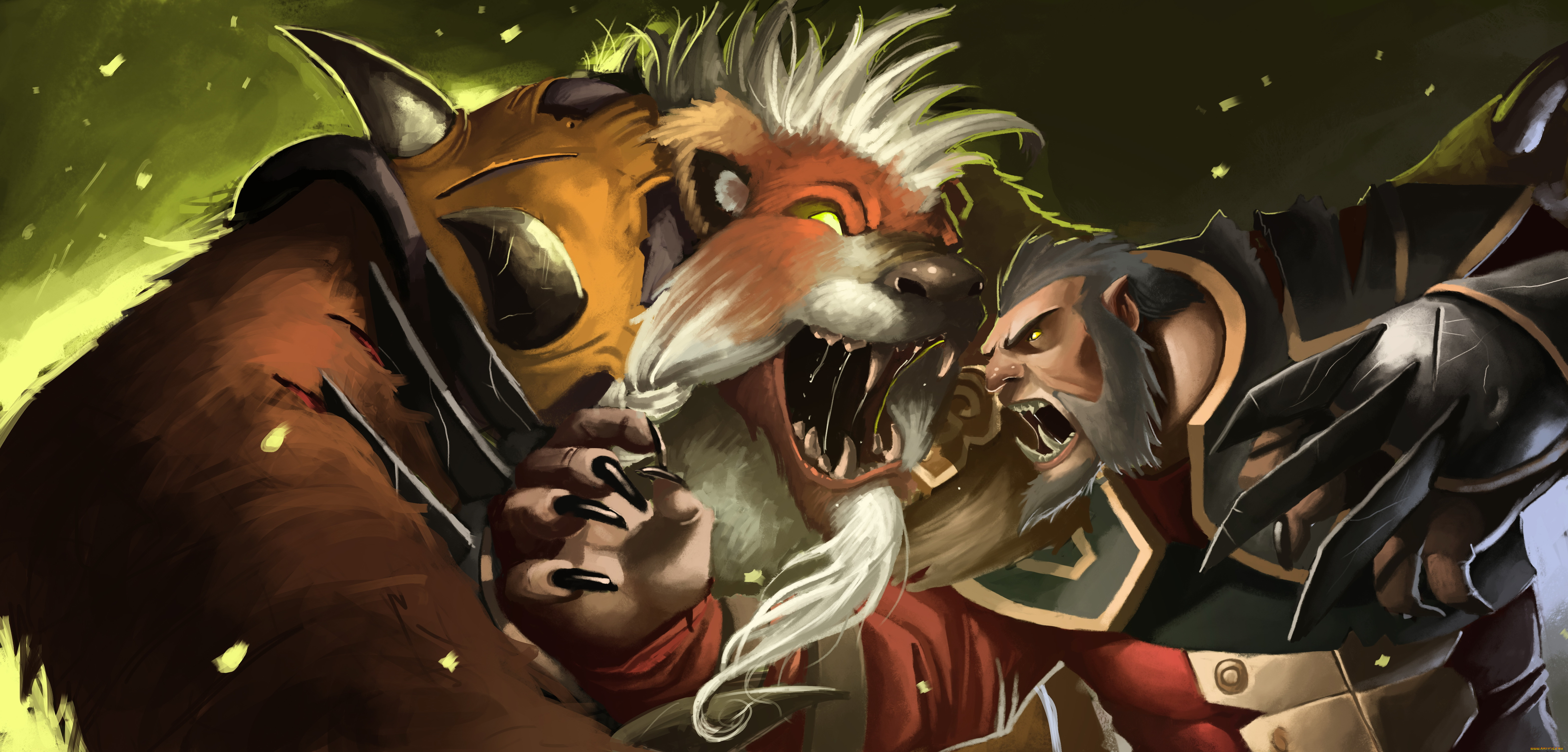 видео, игры, dota, 2, драка, существо, фон, мужчина