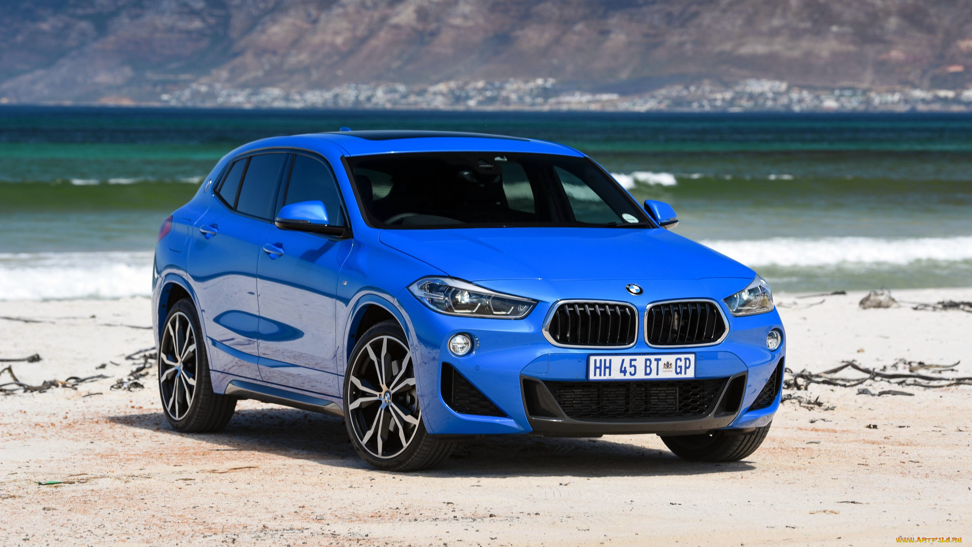 2018, bmw, x2, sdrive20i, m, sport, автомобили, bmw, бмв, побережье, синий, m-sport, sdrive20i, x2, 2018