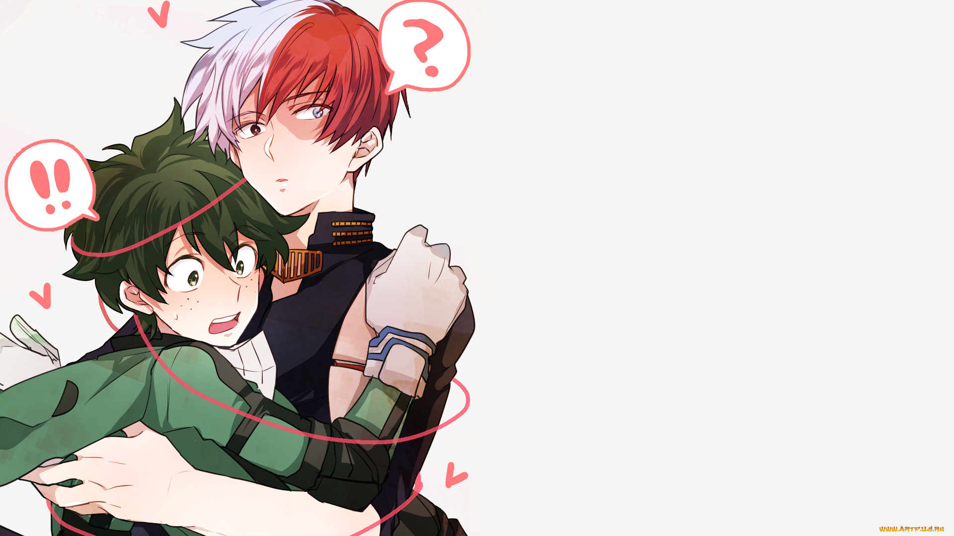 аниме, boku, no, hero, academia, boku, no, hero, academia, todoroki, shouto, midoriya, izuku