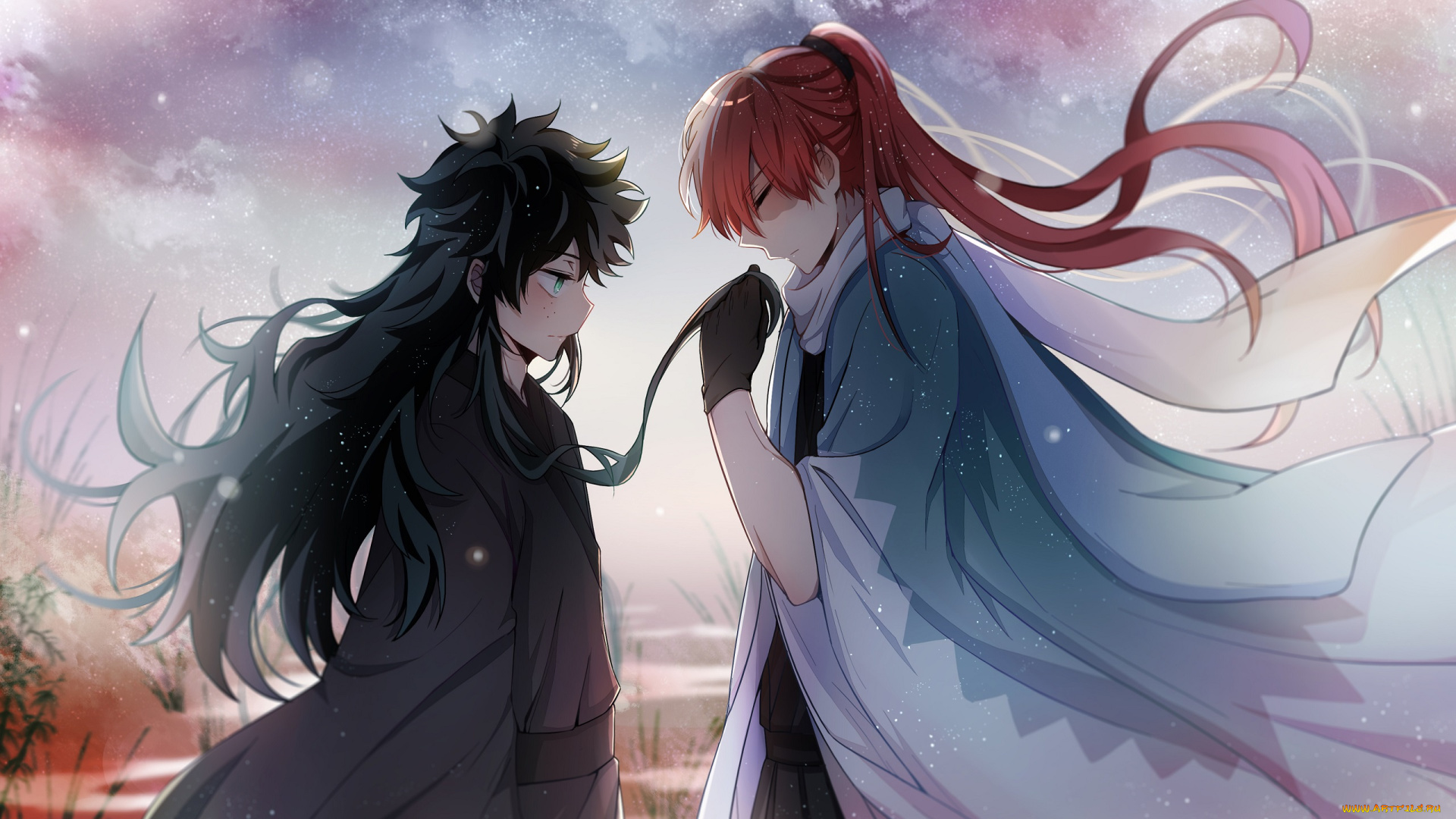 аниме, boku, no, hero, academia, my, hero, academia, tododeku, fanart, from, pixiv, todoroki, shouto, midoriya, izuku, boku, no