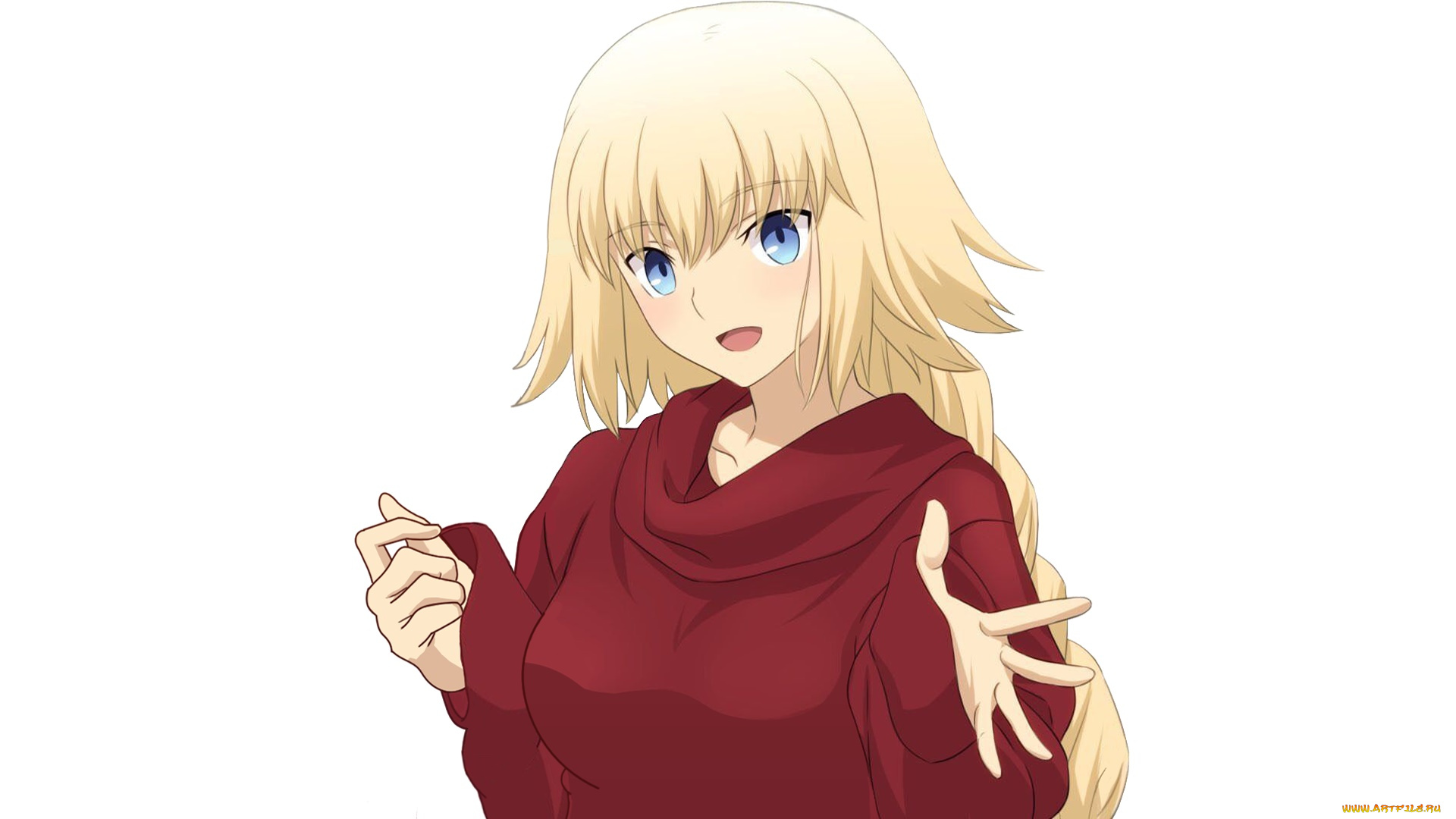 аниме, fate, stay, night, фон, взгляд, девушка