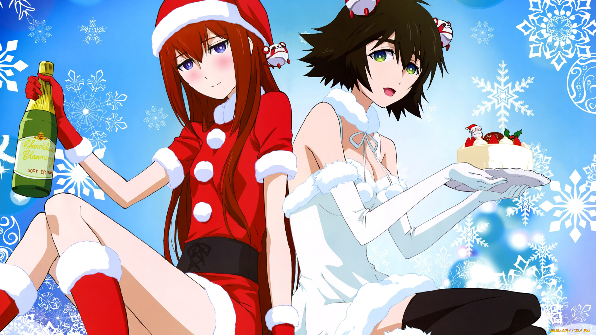 аниме, steins, gate, девушки