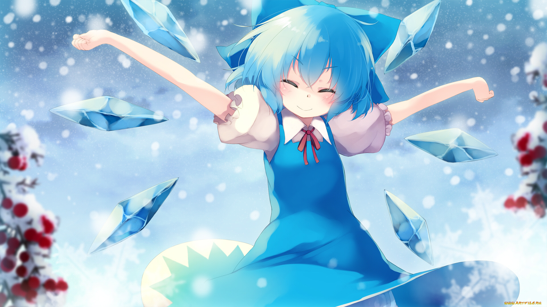 аниме, touhou, девочка