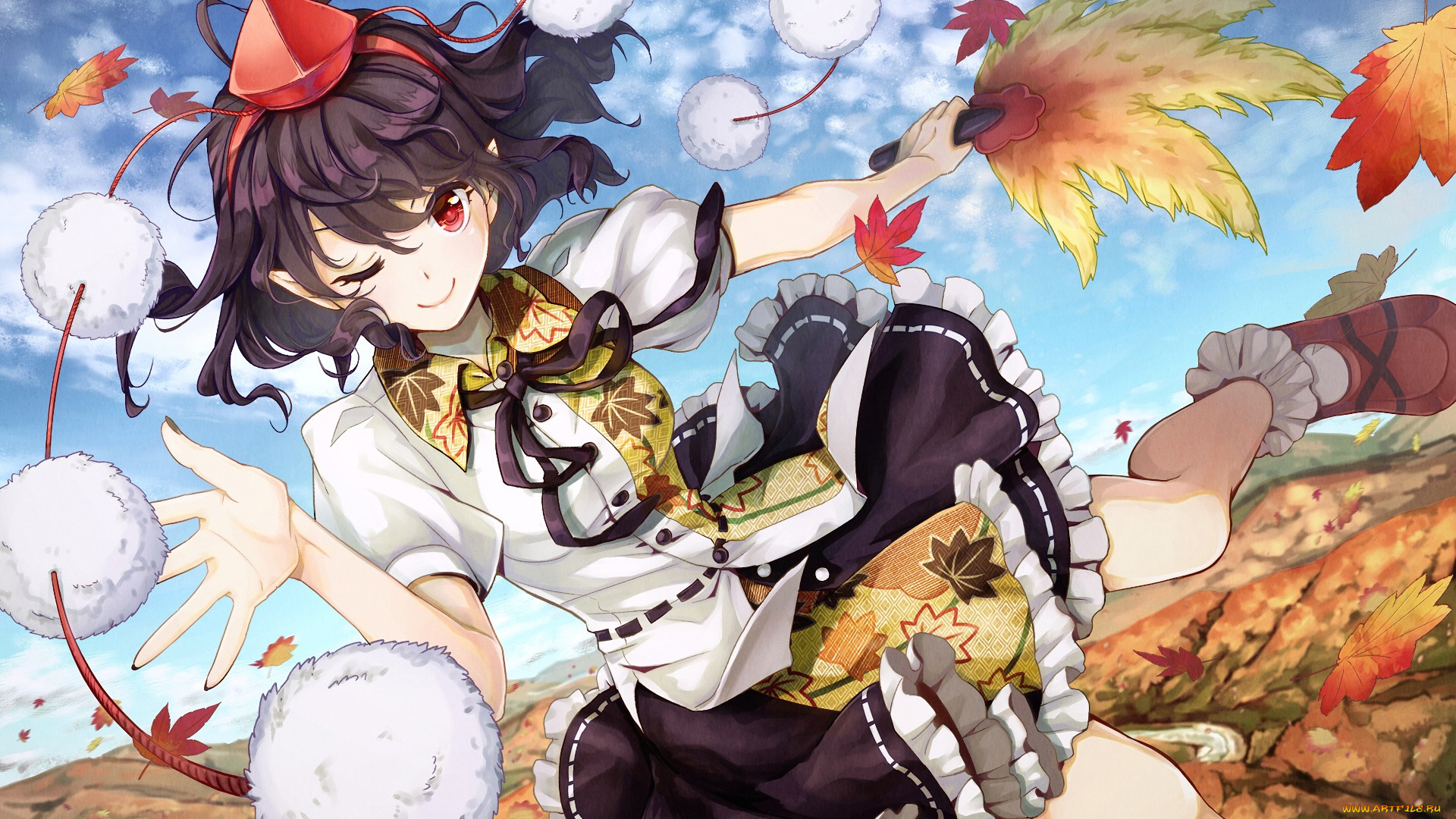 аниме, touhou, девушка