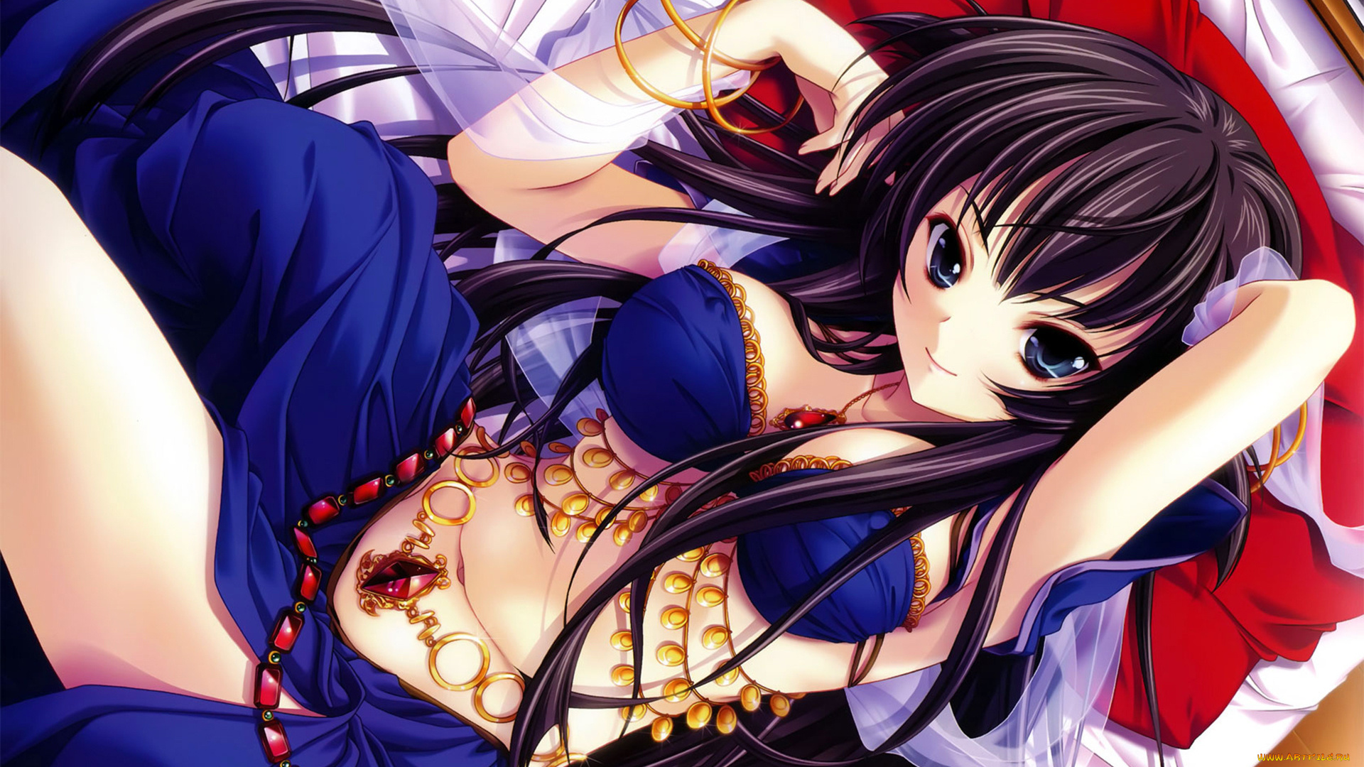 аниме, unknown, , другое, , девушка, фон, взгляд