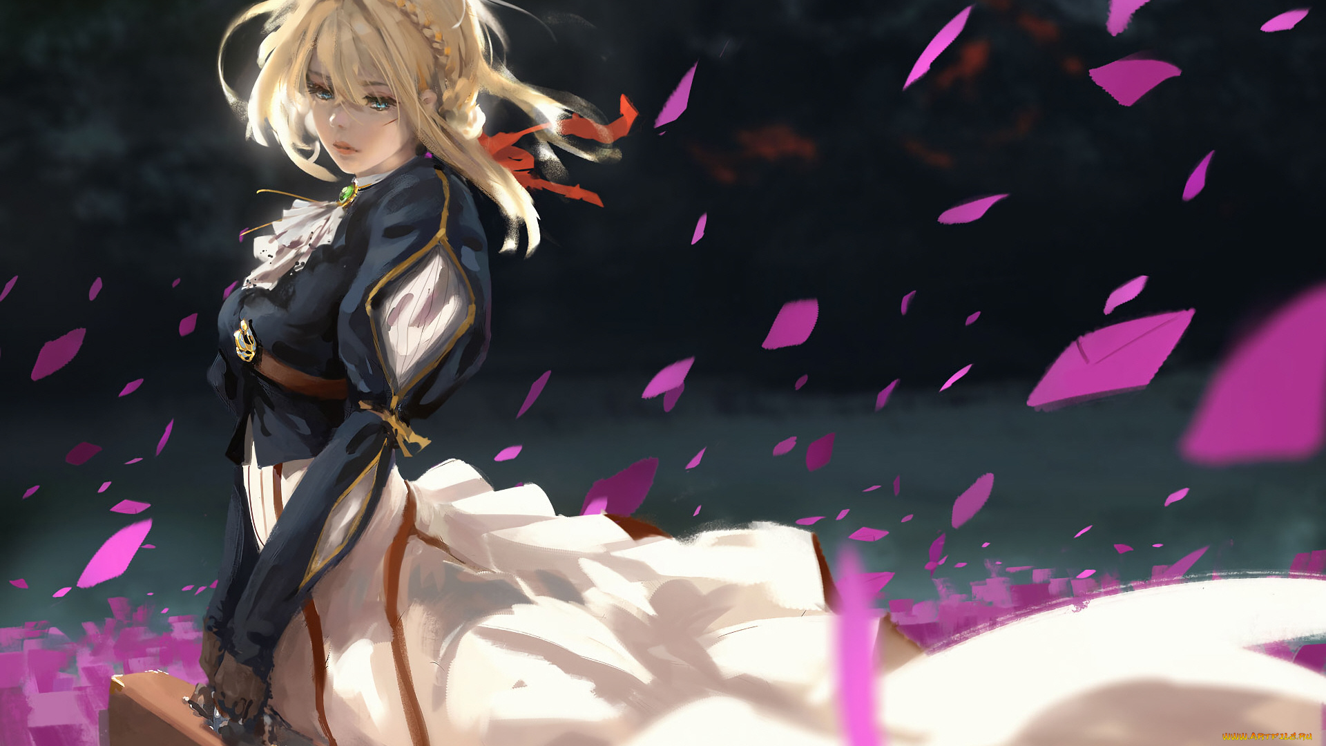 аниме, violet, evergarden, девушка
