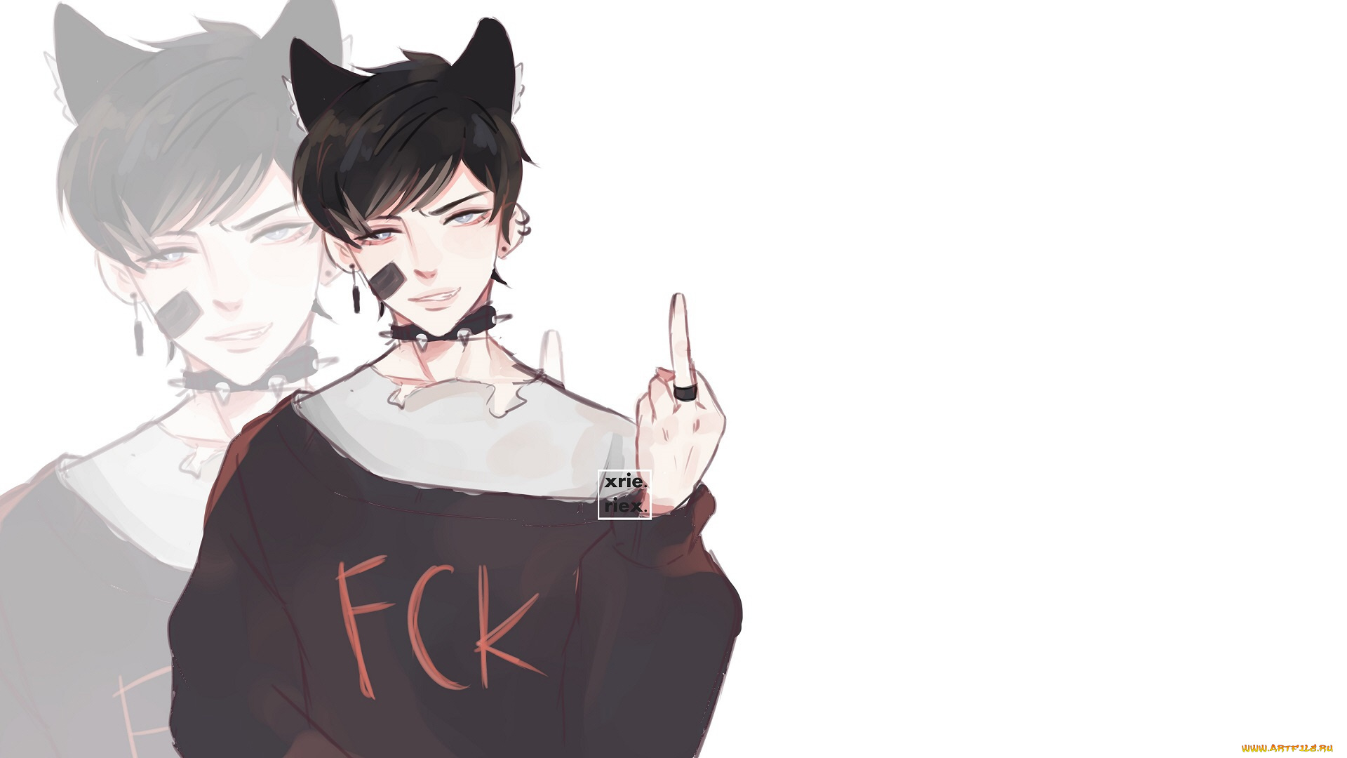 аниме, животные, , существа, неко