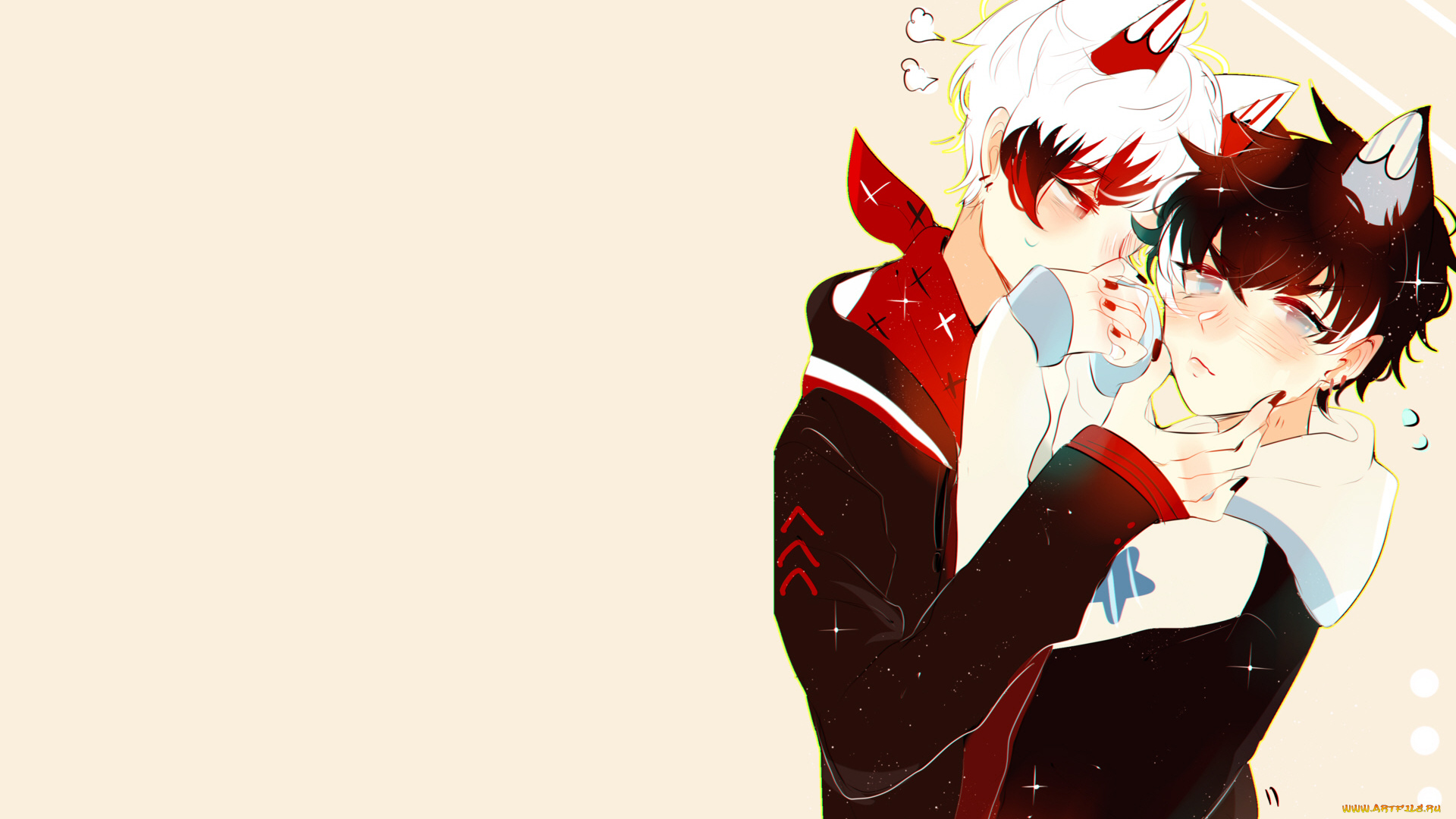 аниме, животные, , существа, парни