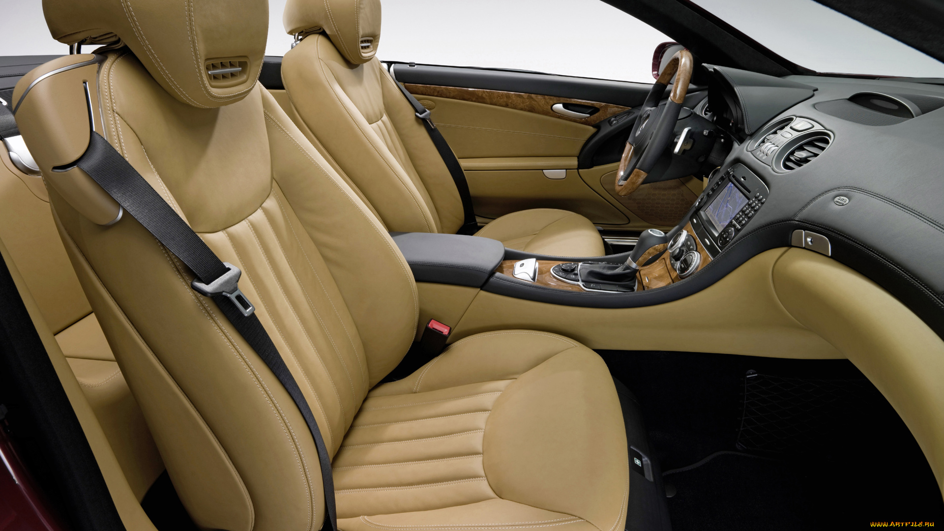 автомобили, интерьеры, салон, панель, руль, сидения, кабриолет, mercedes-benz, sl-class