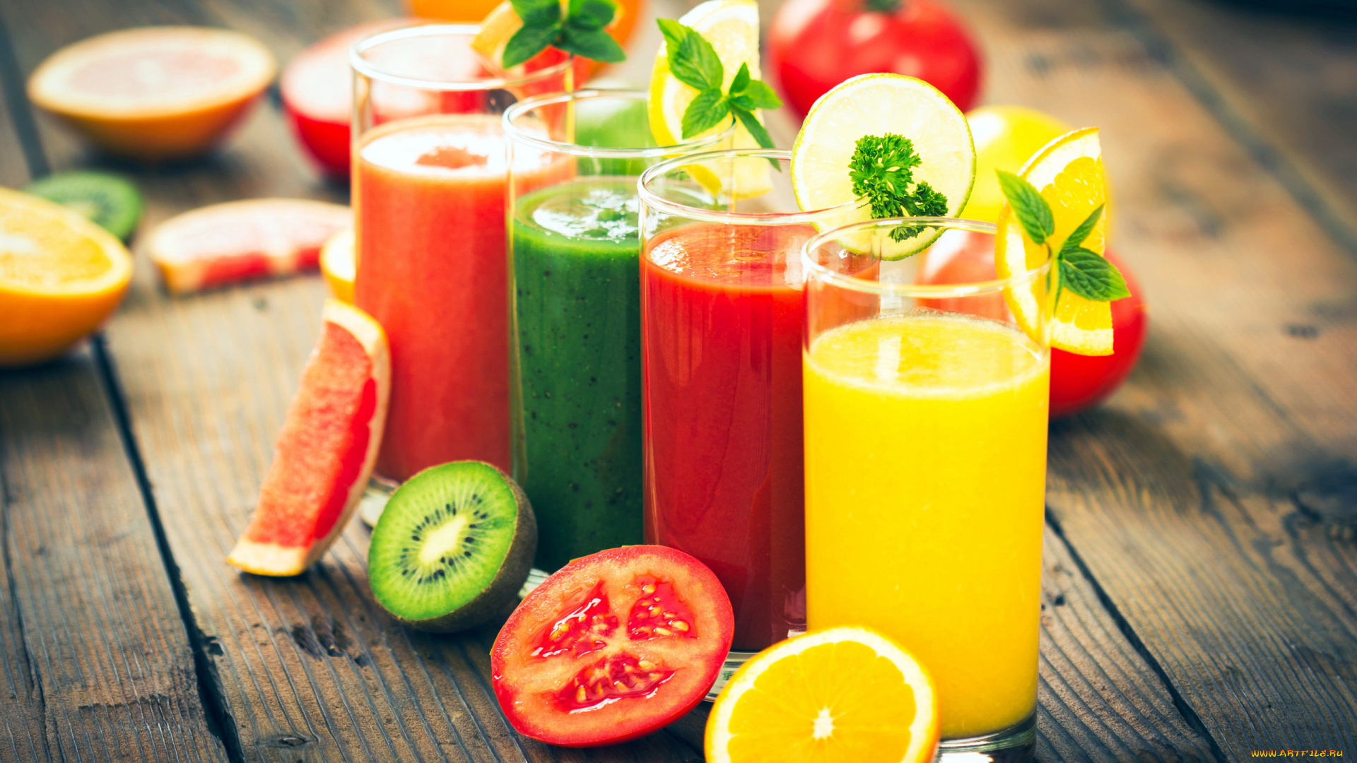 еда, напитки, , сок, грейпфрут, лимон, сок, киви, помидор