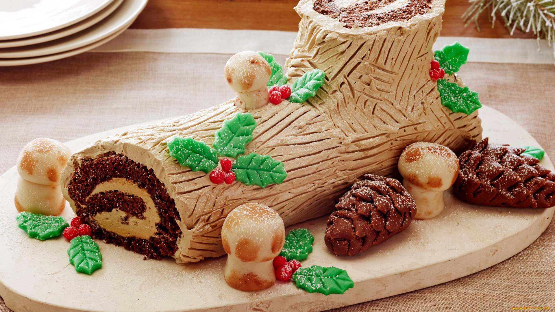 еда, пирожные, , кексы, , печенье, бисквитный, рулет