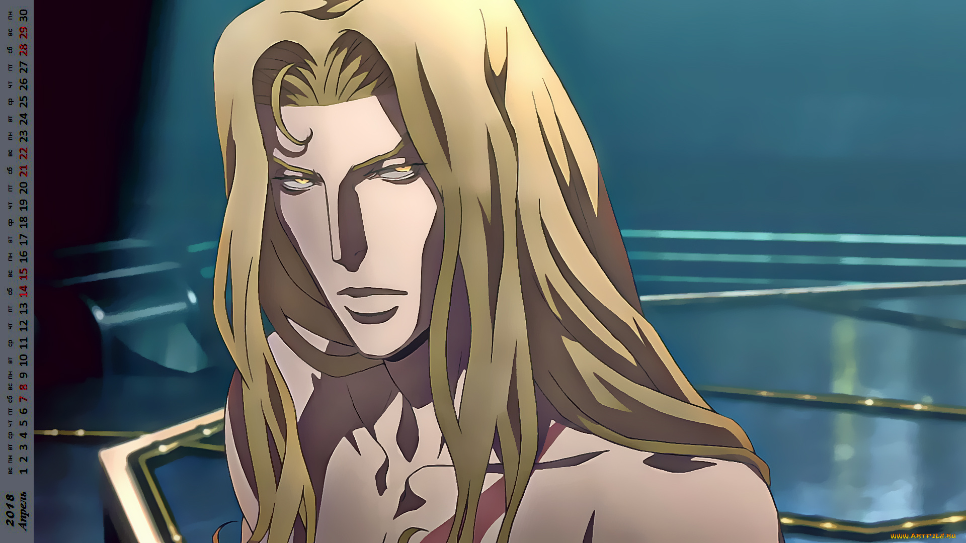 календари, аниме, лицо, взгляд, мужчина