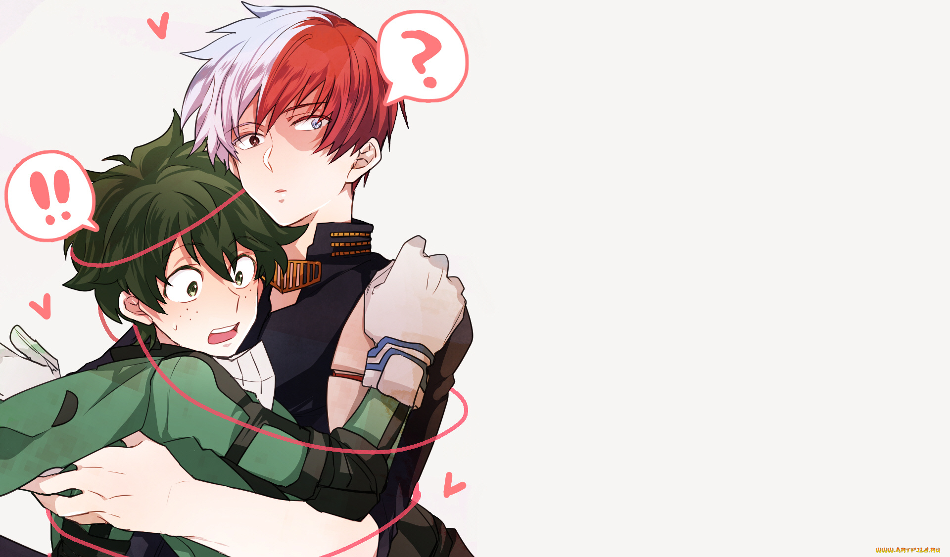аниме, boku, no, hero, academia, boku, no, hero, academia, todoroki, shouto, midoriya, izuku