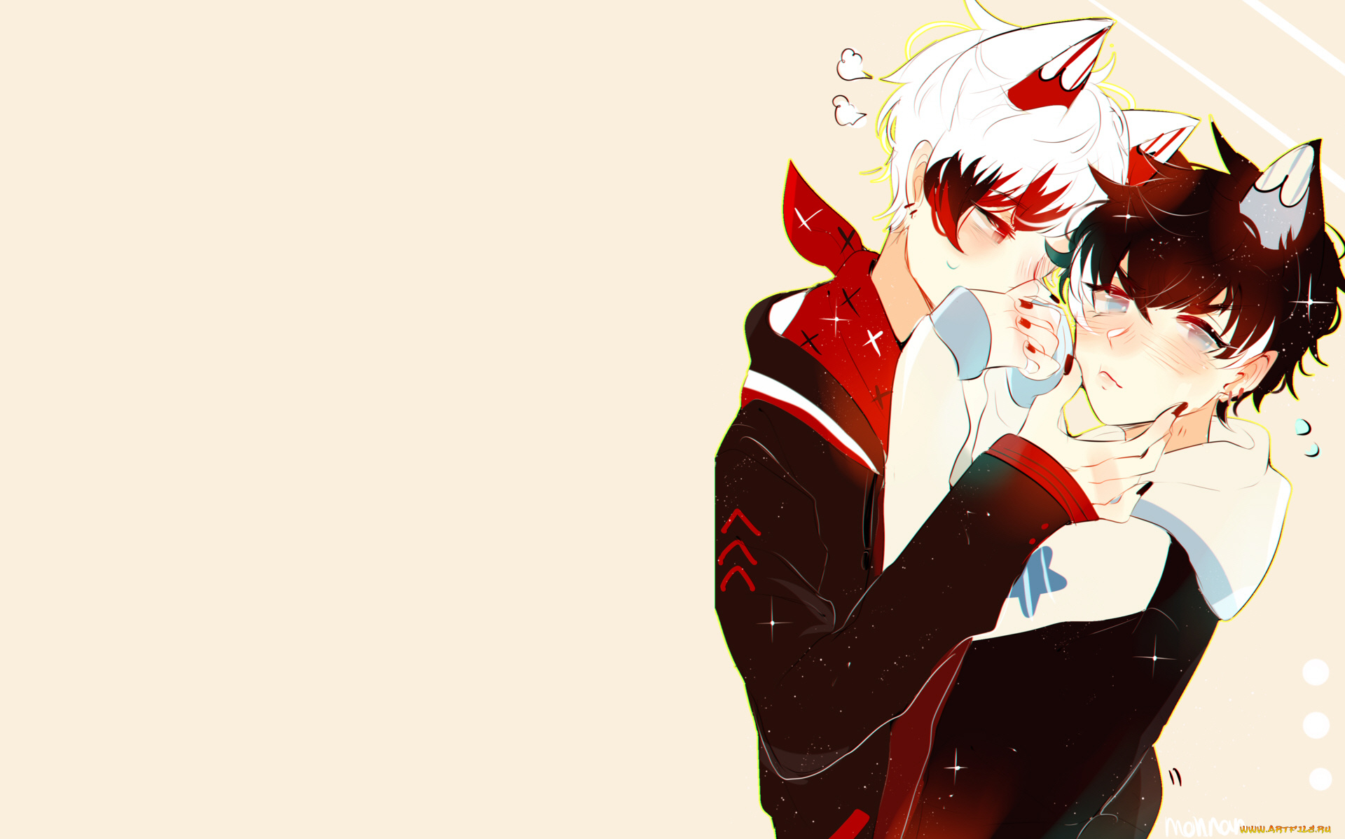 аниме, животные, , существа, парни