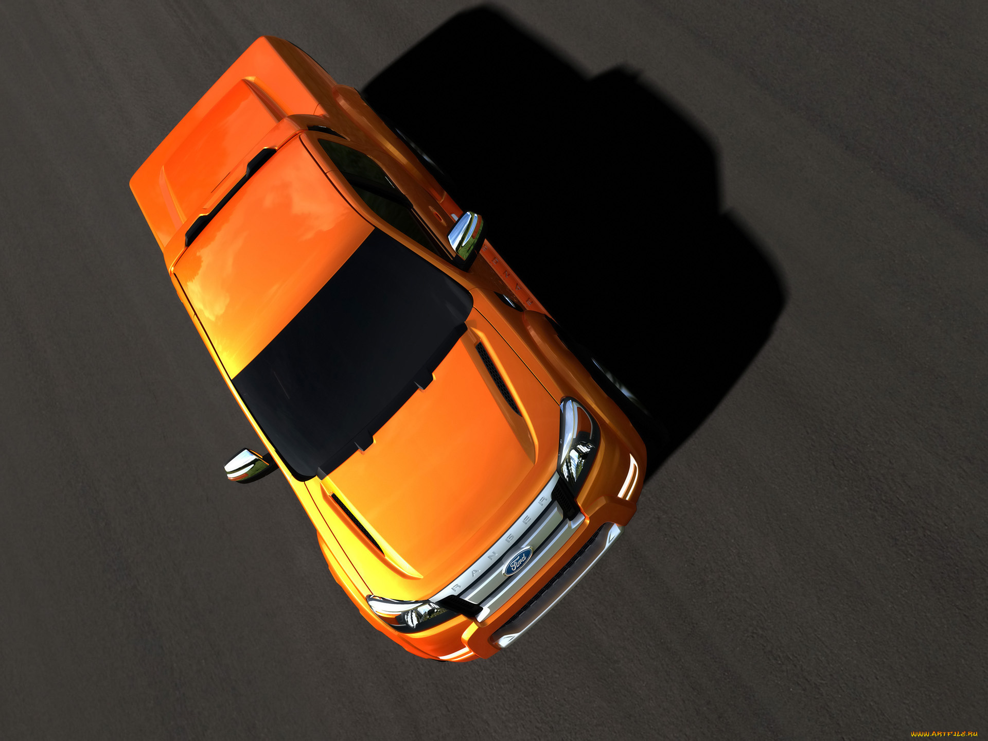 автомобили, ford, дорога, желтый, форд, шоссе, трасса