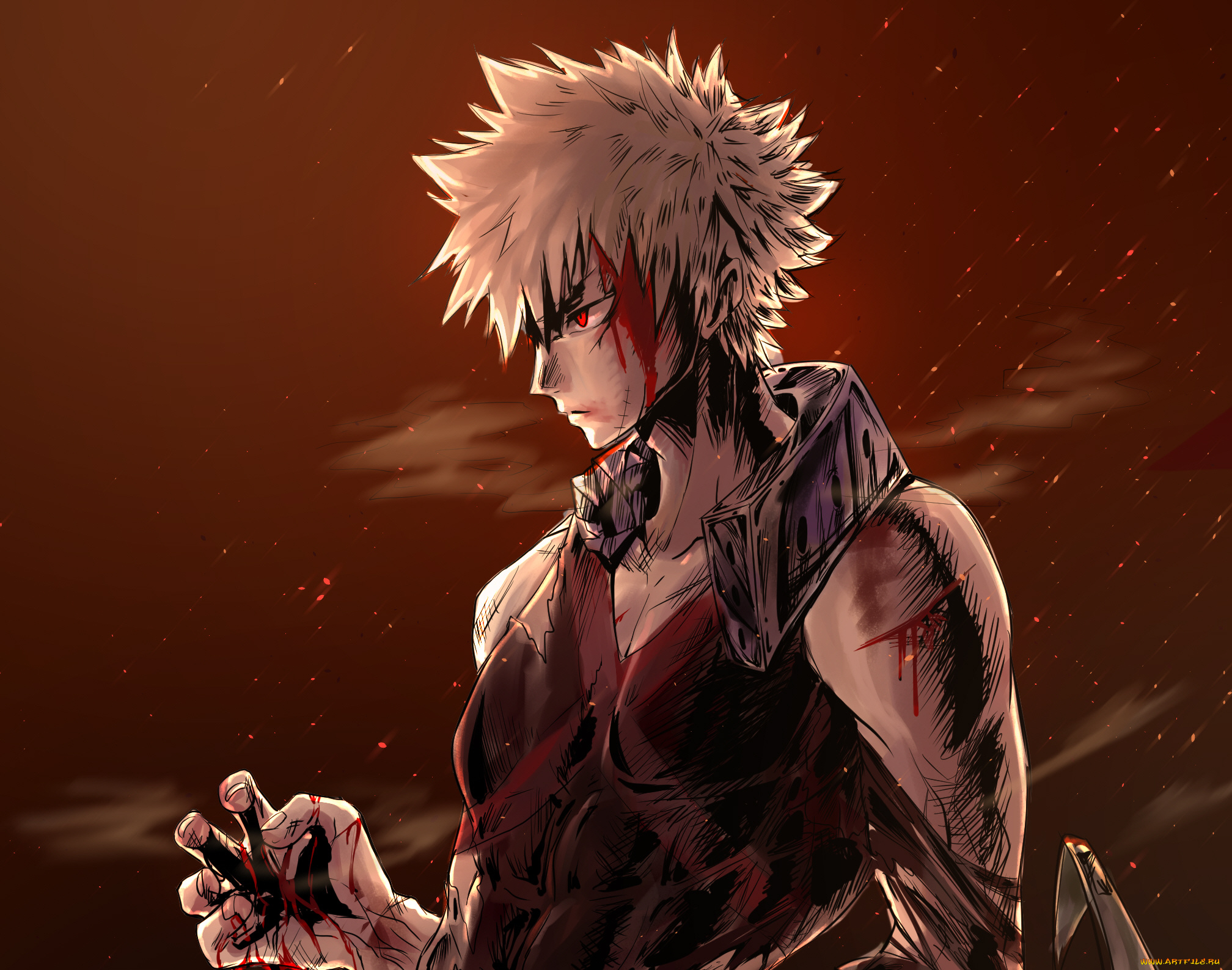 аниме, boku, no, hero, academia, бакуго