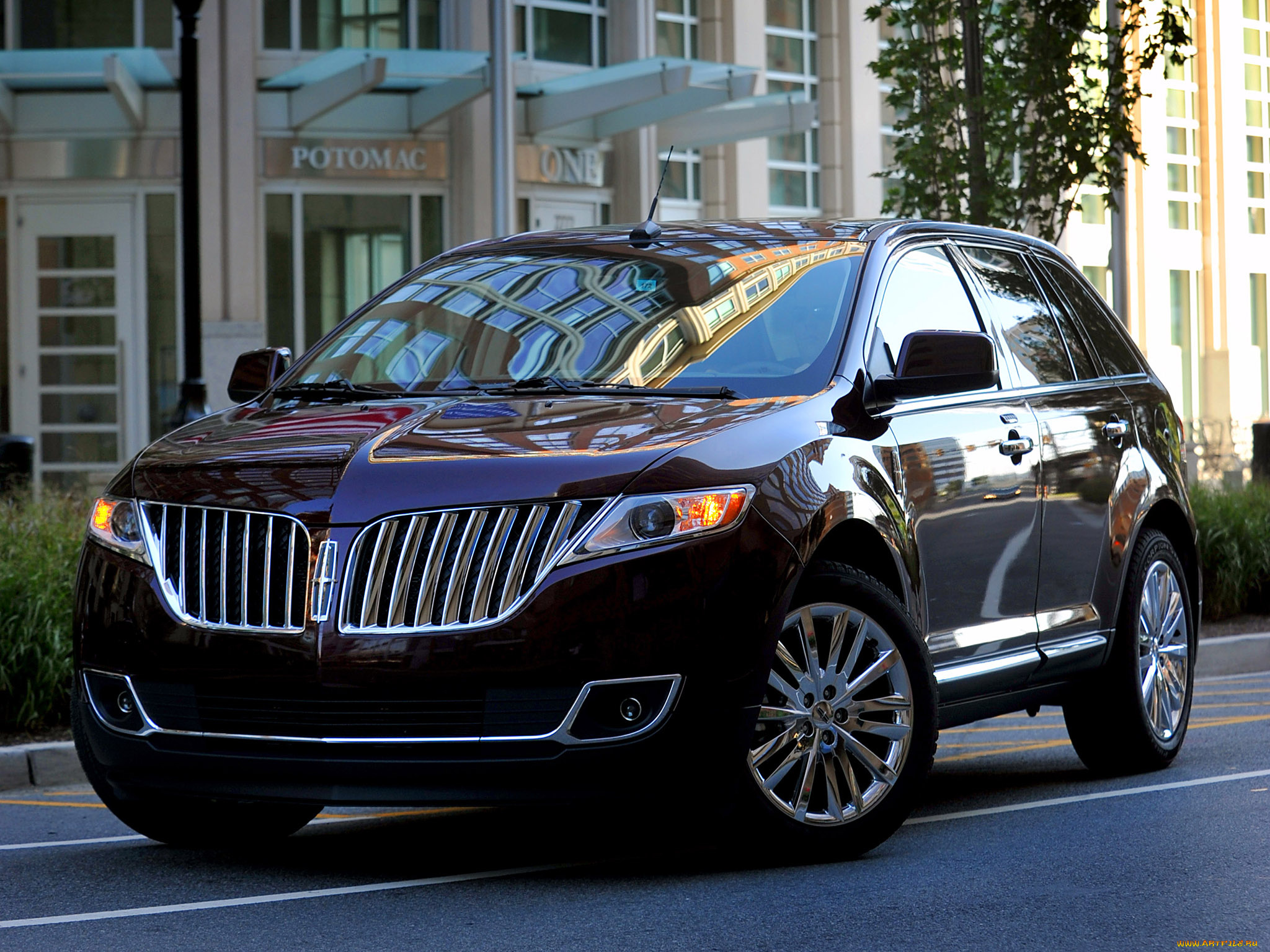 автомобили, lincoln, здание, дом, mkx, линкольн, бордовый