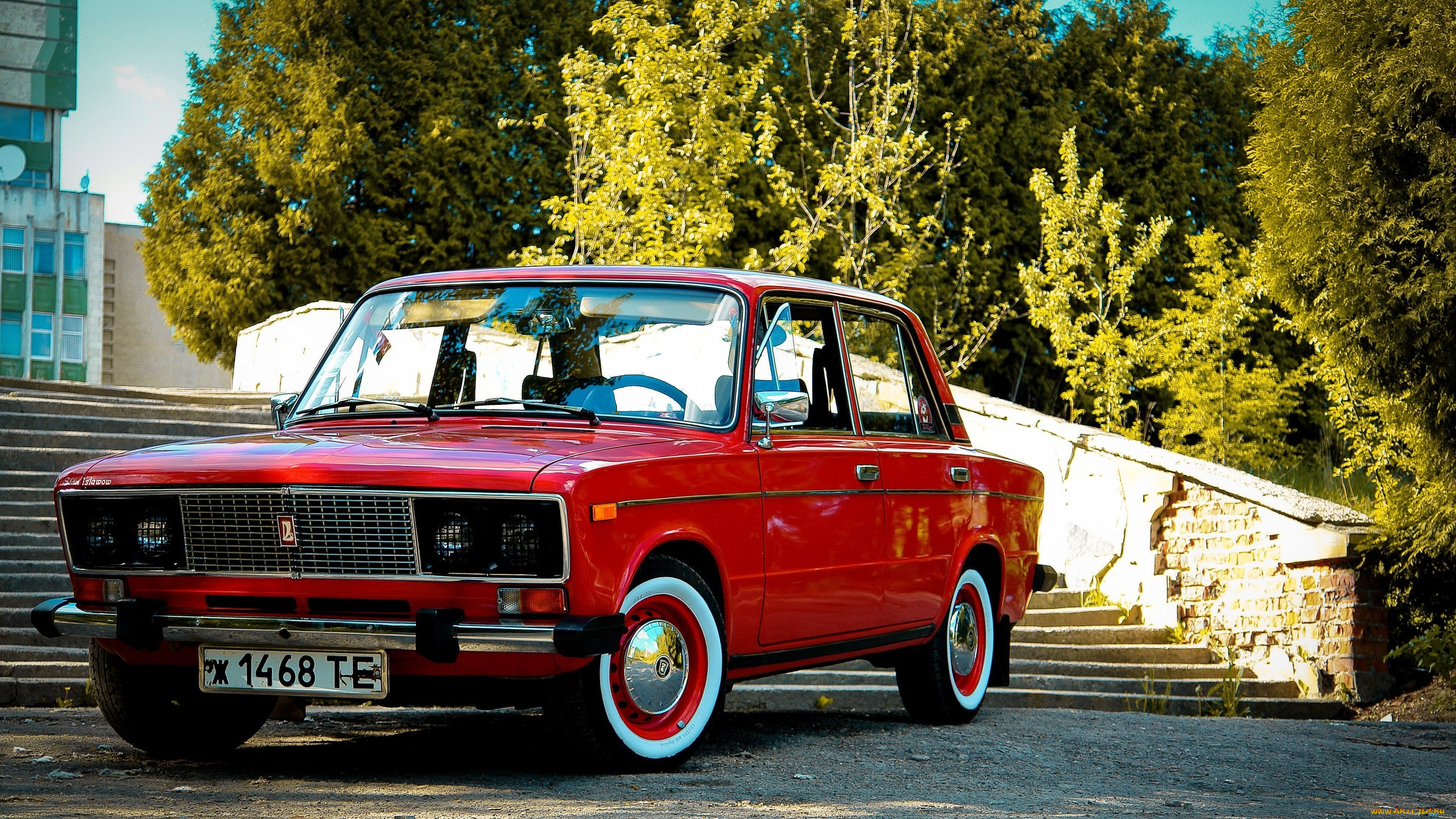 ваз, 2106, автомобили, ваз, красный, автомобиль, жигули, 2106