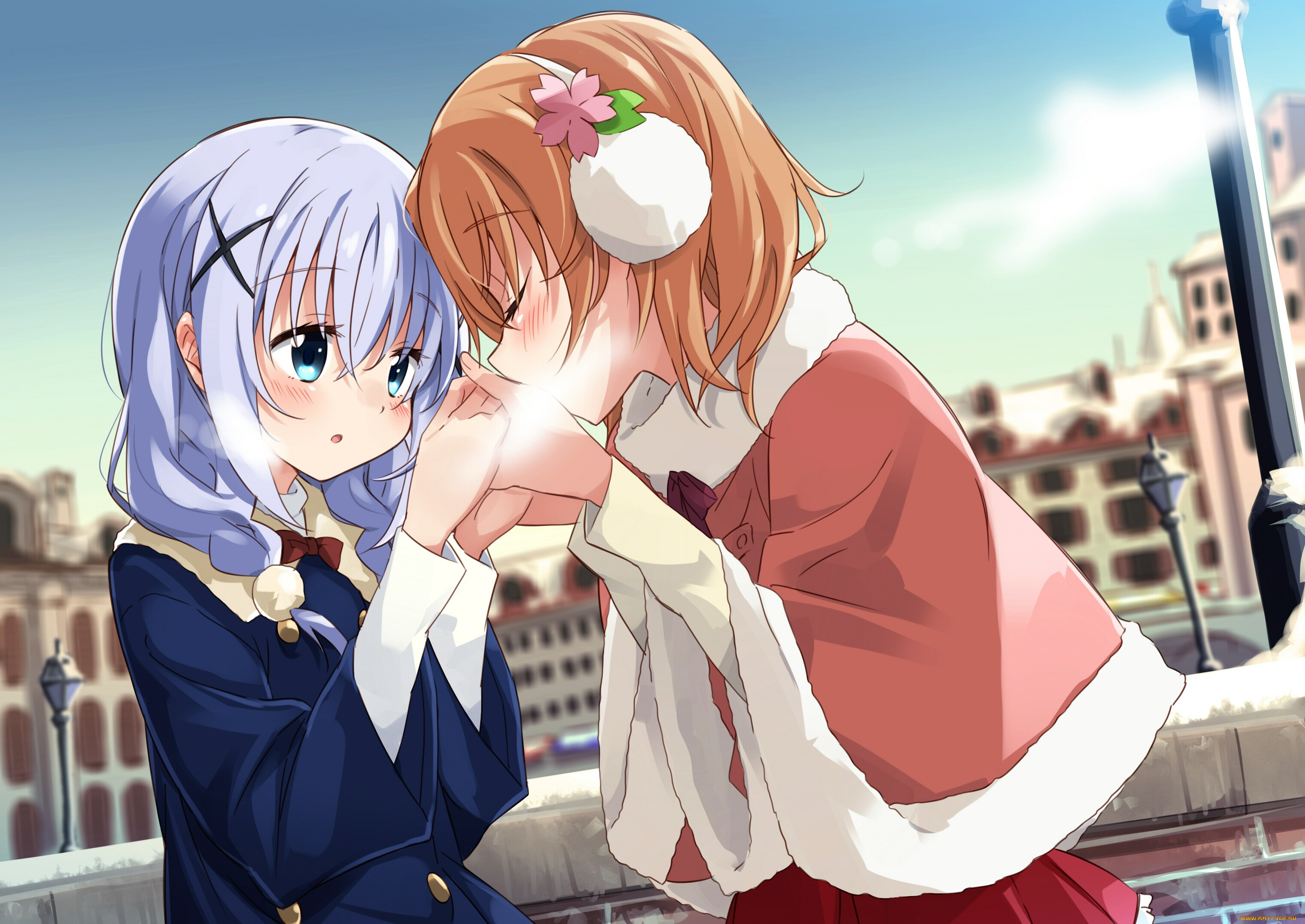 аниме, gochuumon, wa, usagi, desu, ka, девочки