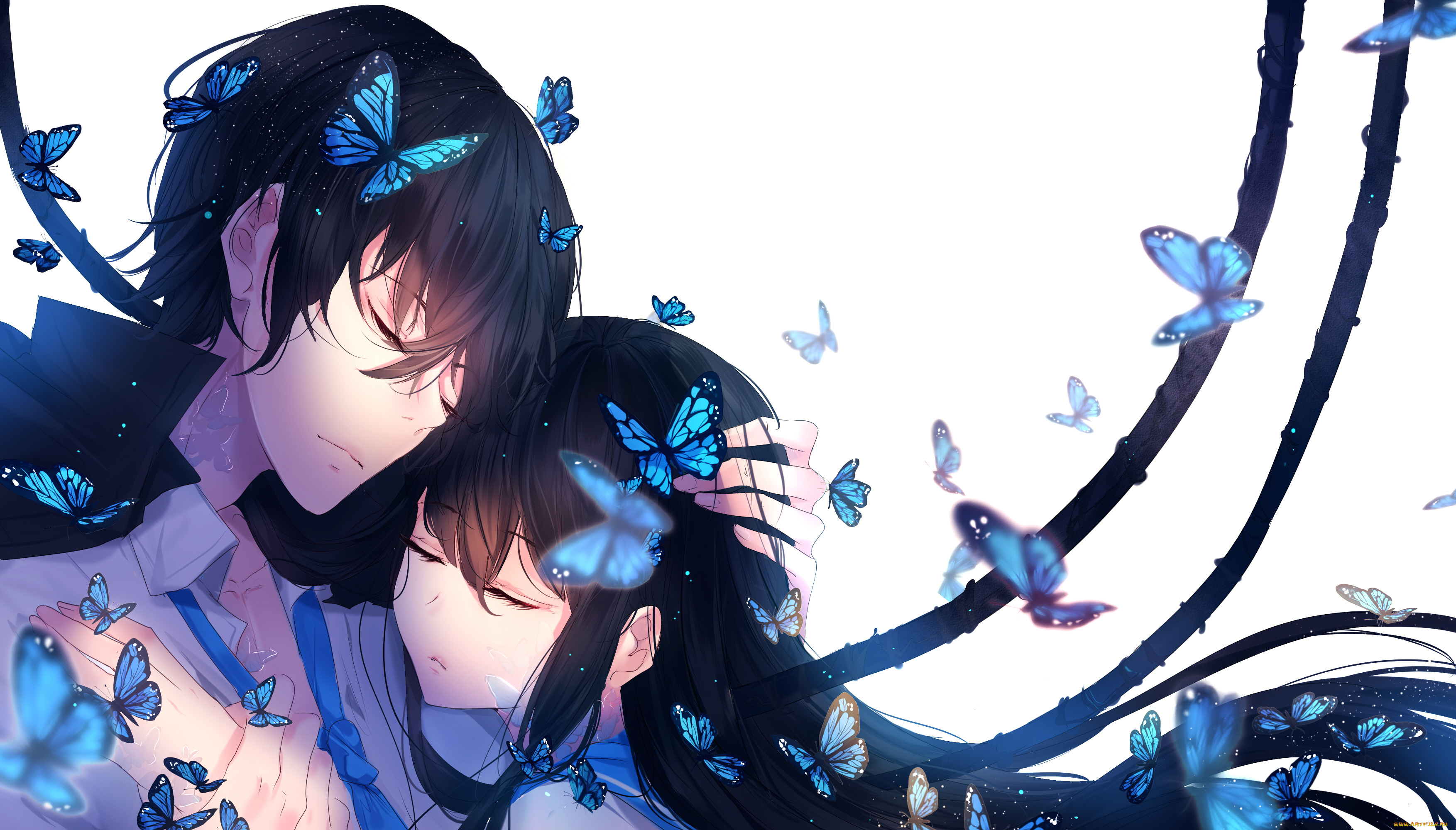 аниме, животные, , существа, пара, романтика