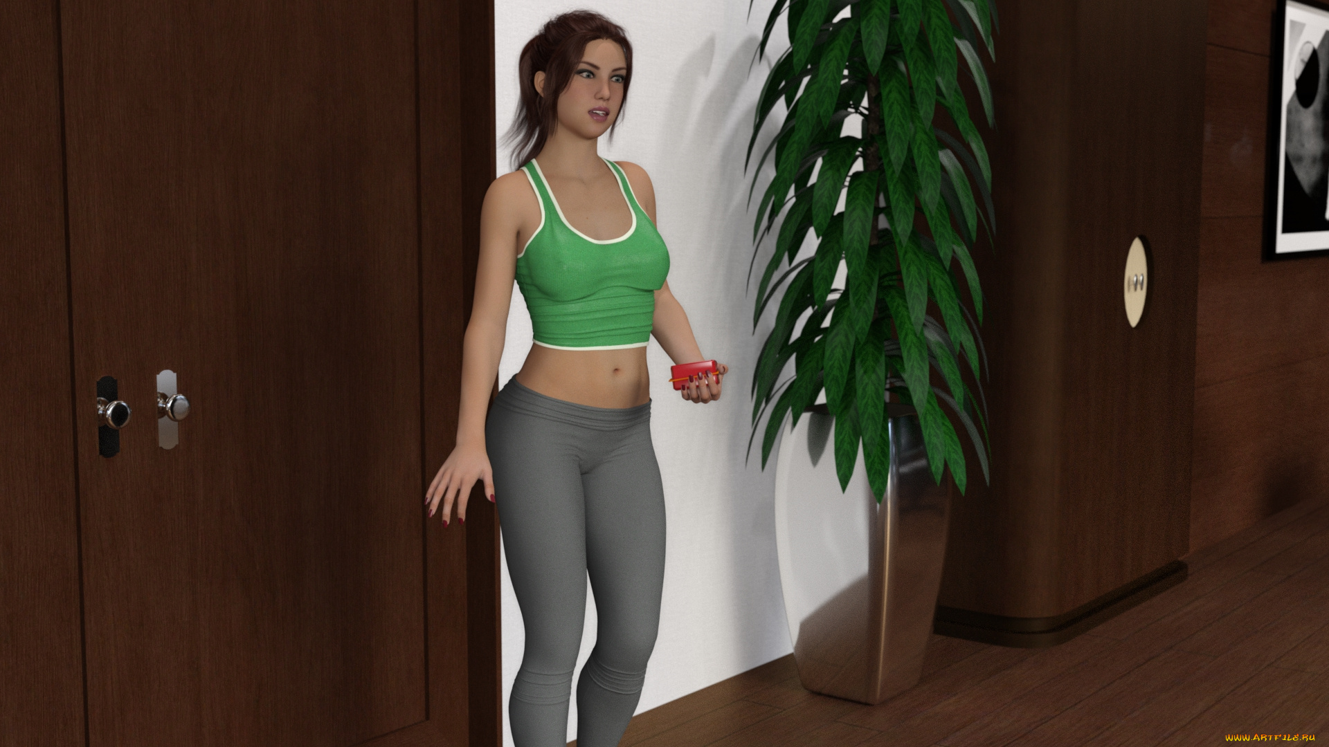 3д, графика, фантазия, , fantasy, фон, взгляд, девушка